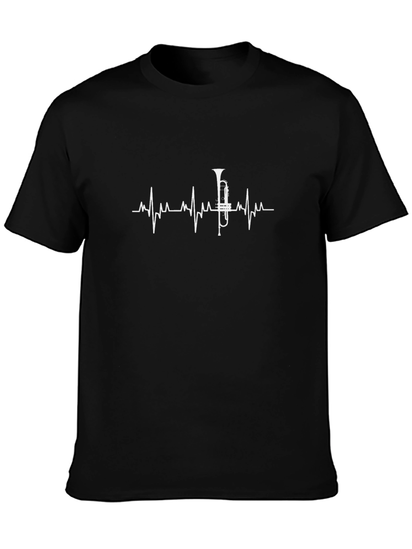 Trumpet Heartbeat T-Shirt - Musician Gift