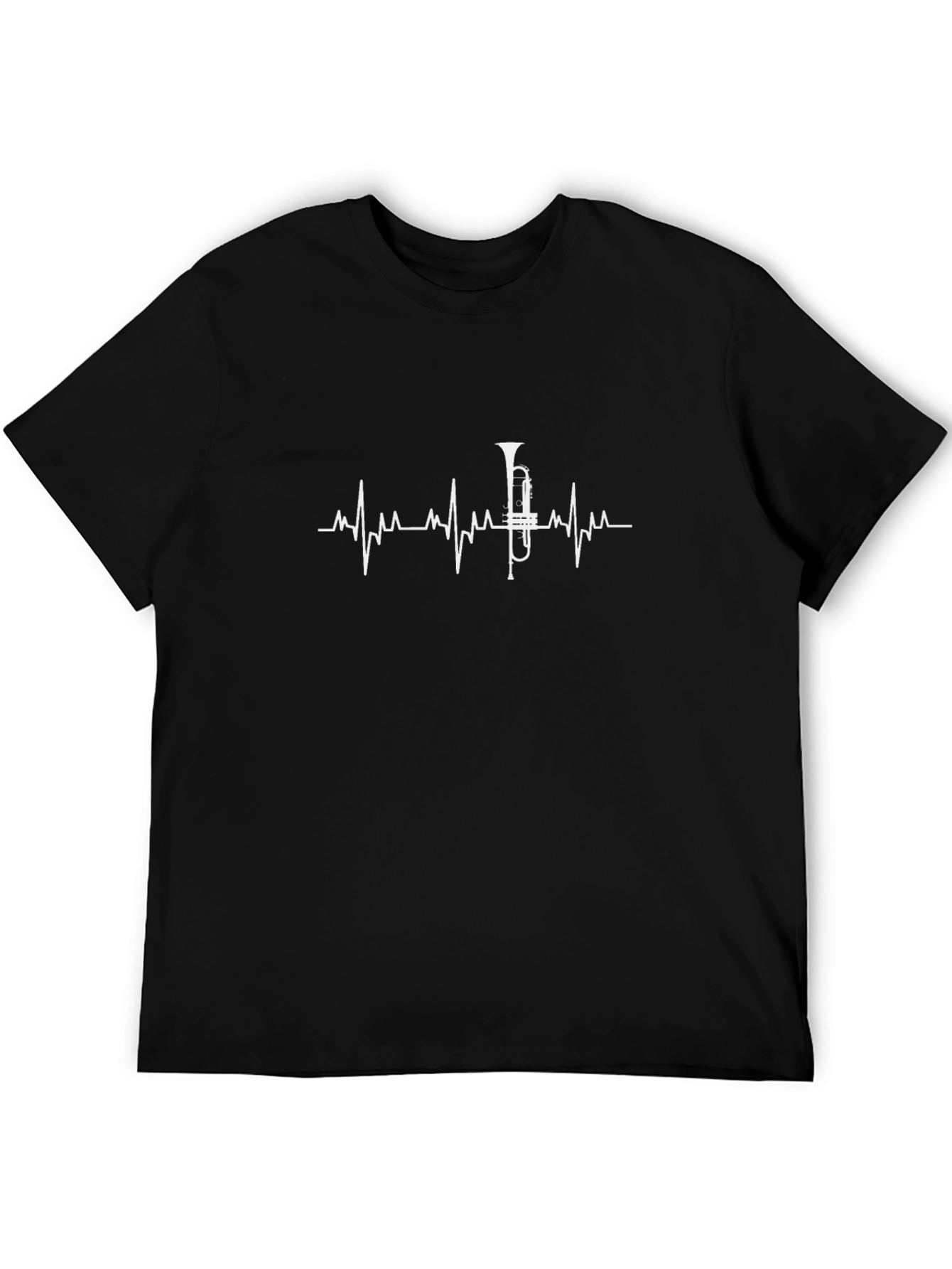 Trumpet Heartbeat T-Shirt - Musician Gift