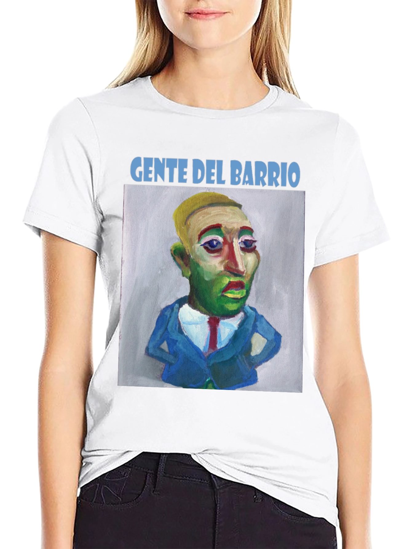 Gente Del Barrio Graphic Tee - Quirky Art T-Shirt