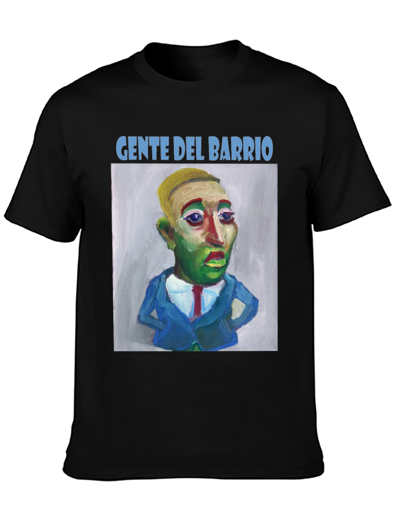 Gente Del Barrio Graphic Tee - Quirky Art T-Shirt