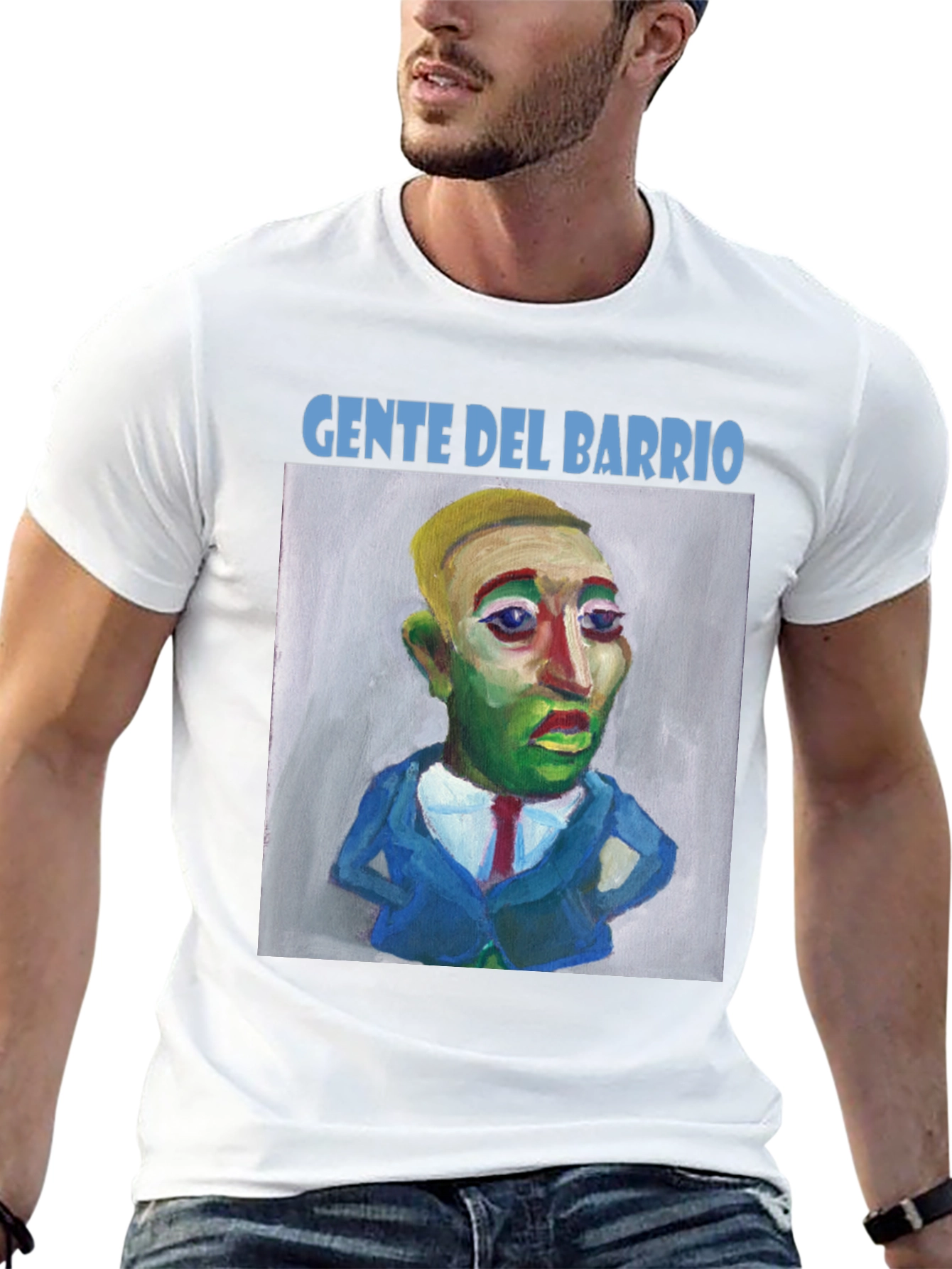 Gente Del Barrio Graphic Tee - Quirky Art T-Shirt