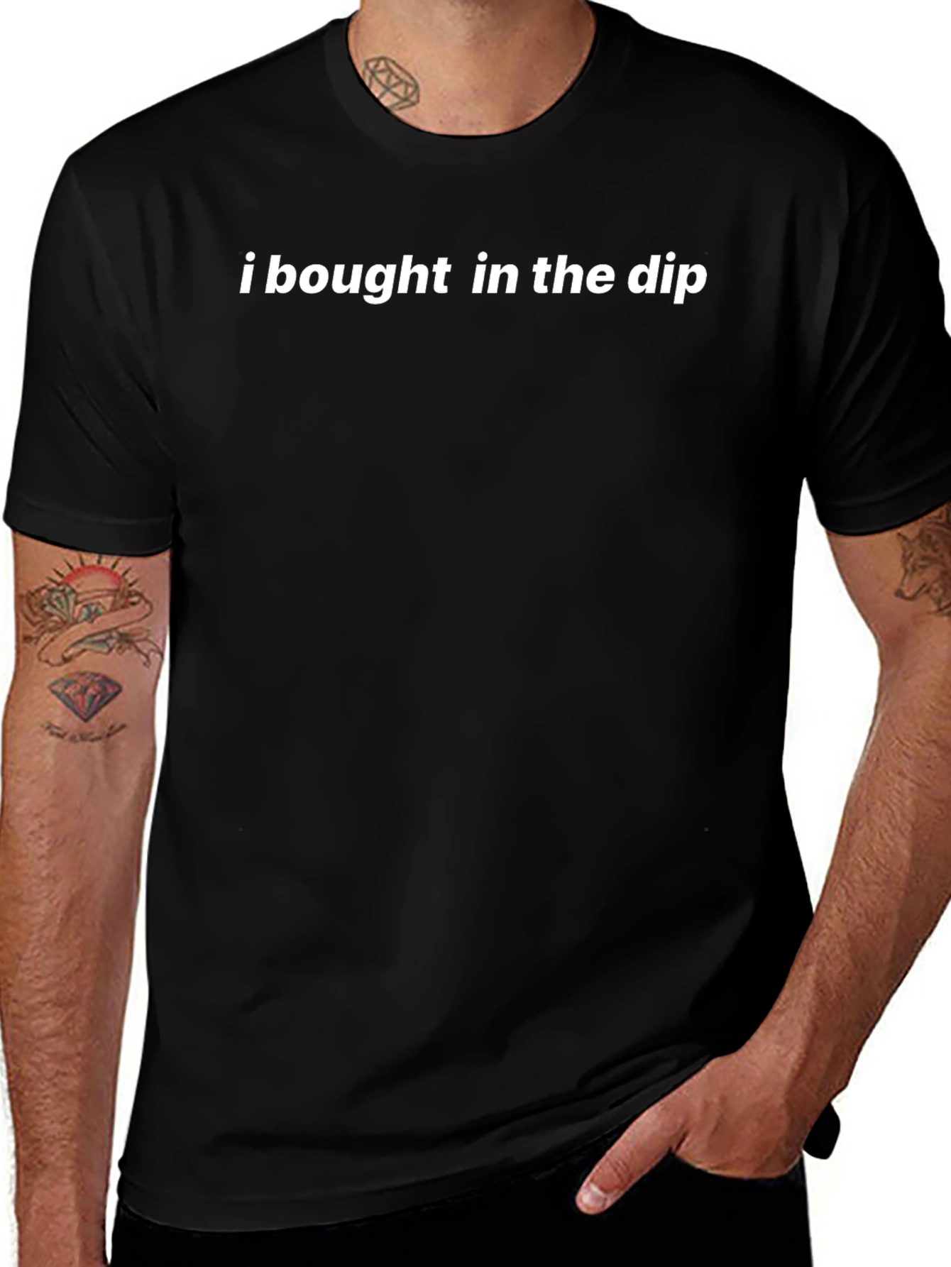 I Bought In The Dip Black T-Shirt