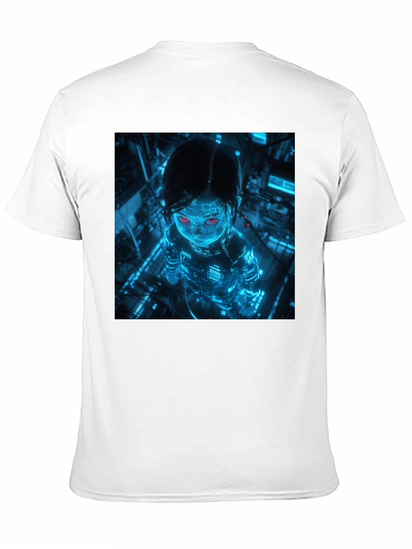 Cyberpunk Girl Graphic Black T-Shirt
