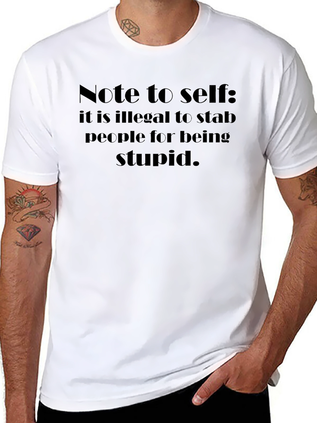 Funny Graphic Tee - Note to self...