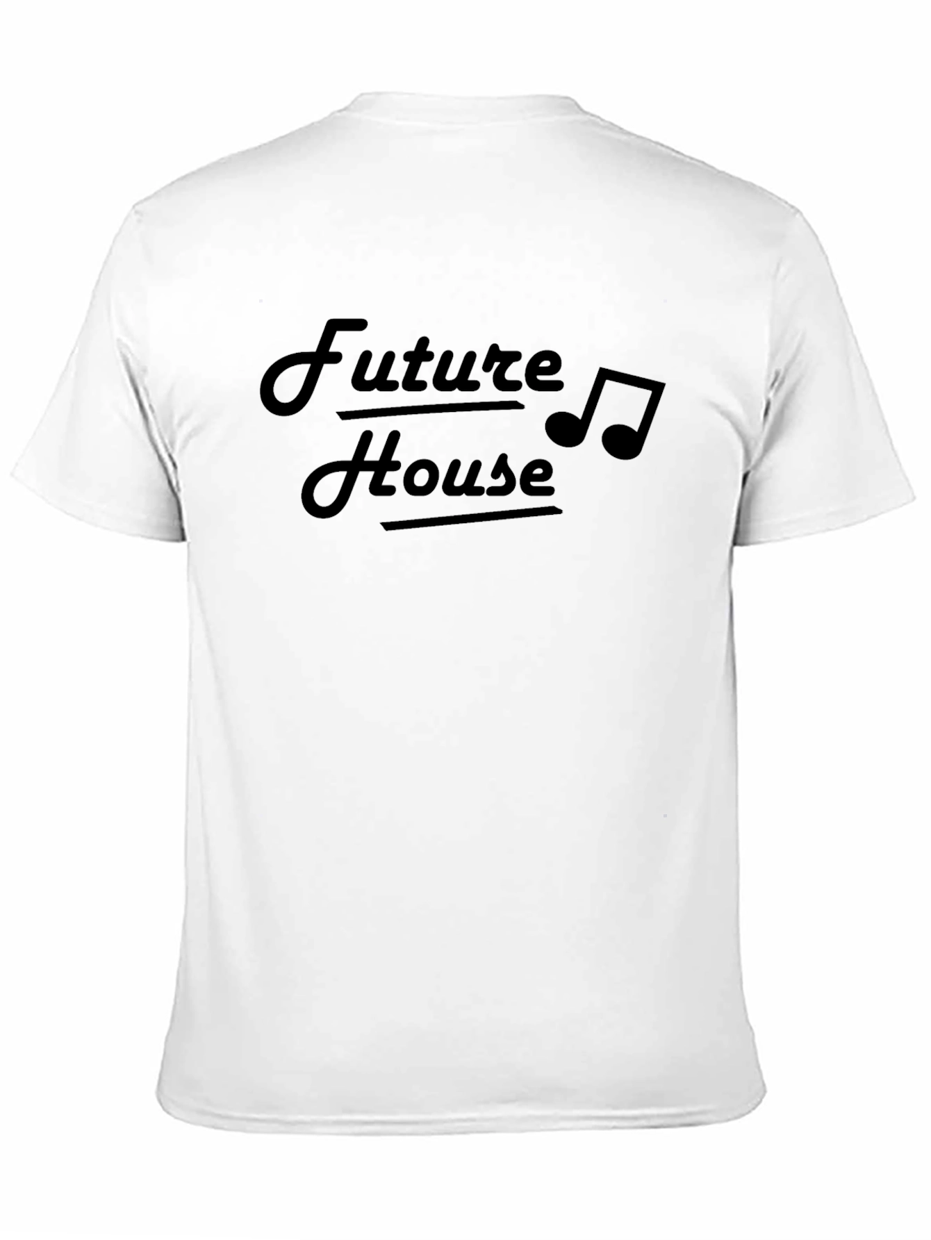 Future House Music Tee - Black Graphic T-Shirt