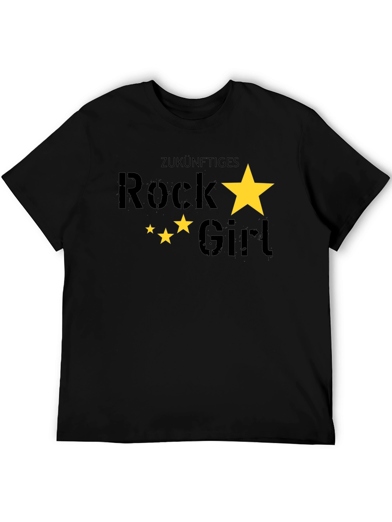 Future Rock Girl Black Graphic Tee