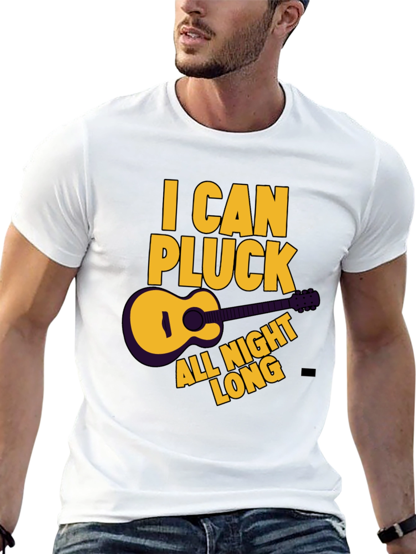 I Can Pluck All Night Long Black T-Shirt
