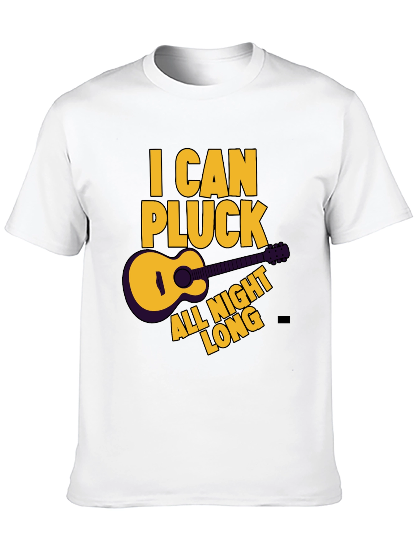 I Can Pluck All Night Long Black T-Shirt