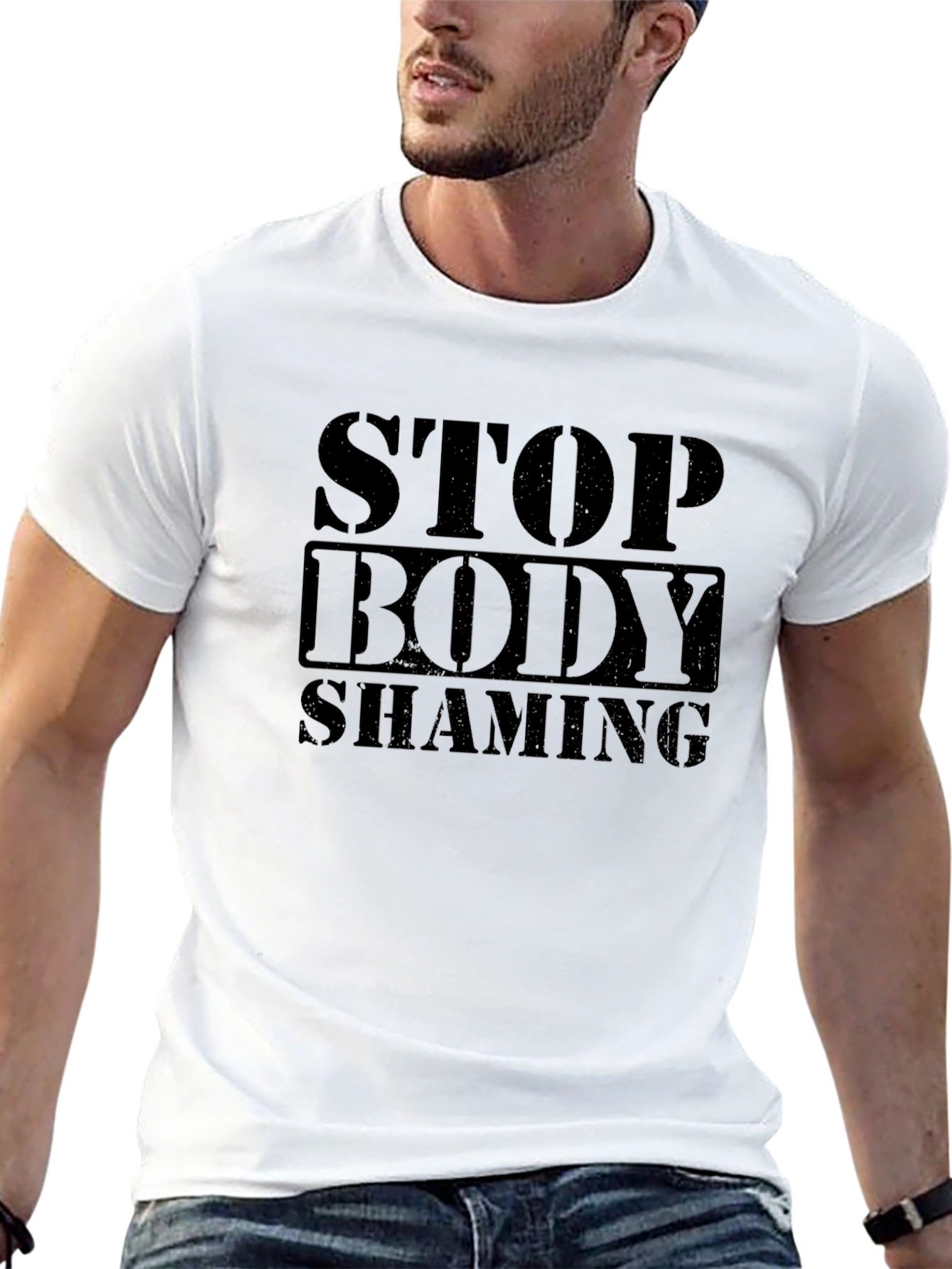 Stop Body Shaming Black T-Shirt