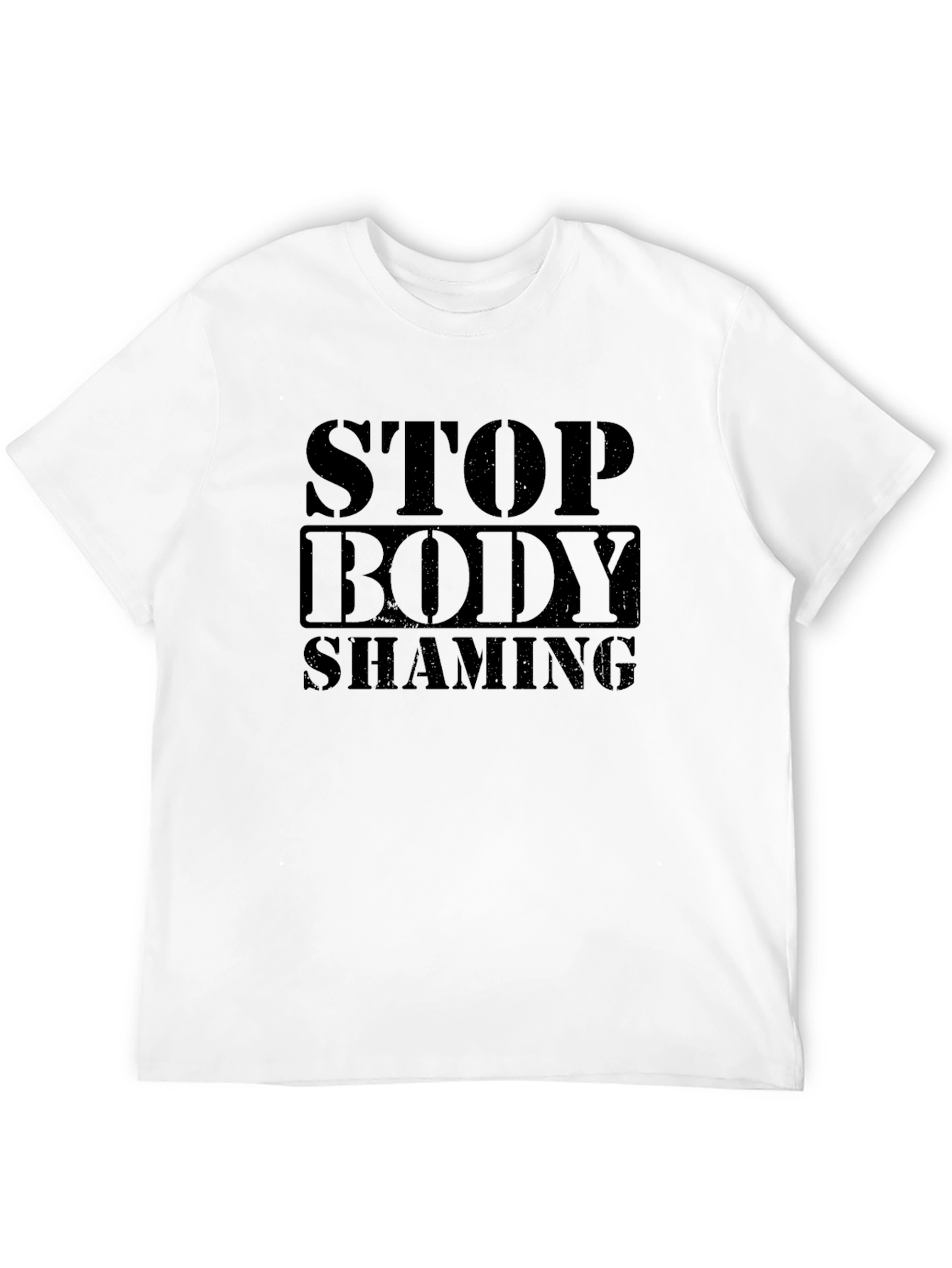 Stop Body Shaming Black T-Shirt