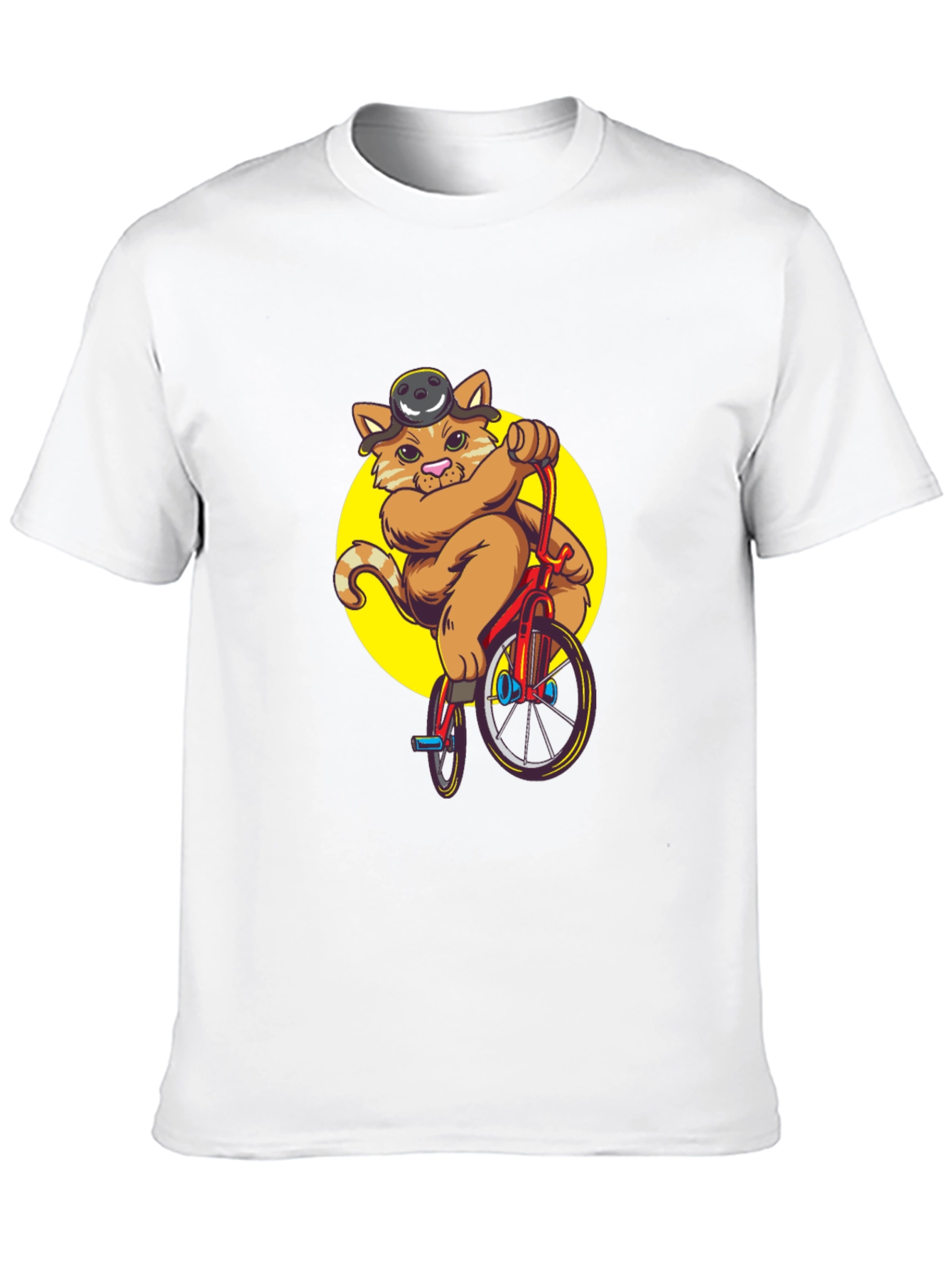 Cat Riding Bicycle T-Shirt