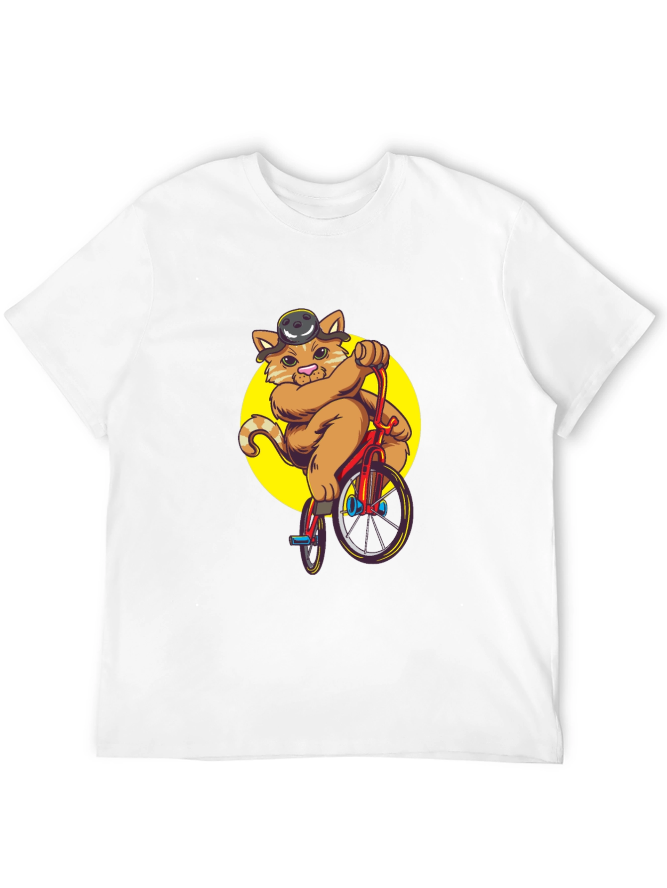 Cat Riding Bicycle T-Shirt