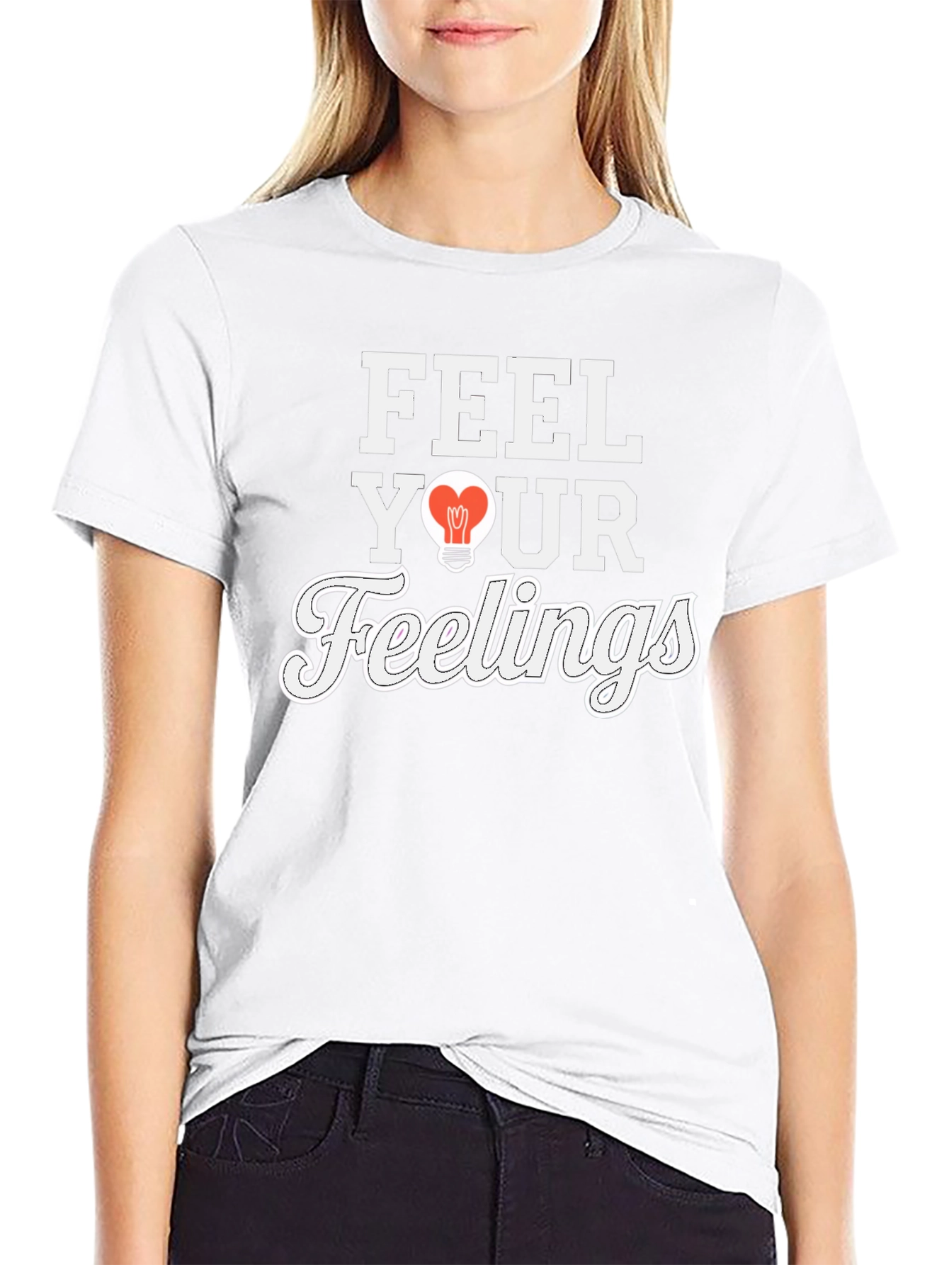 Feel Your Feelings Graphic T-Shirt - Black