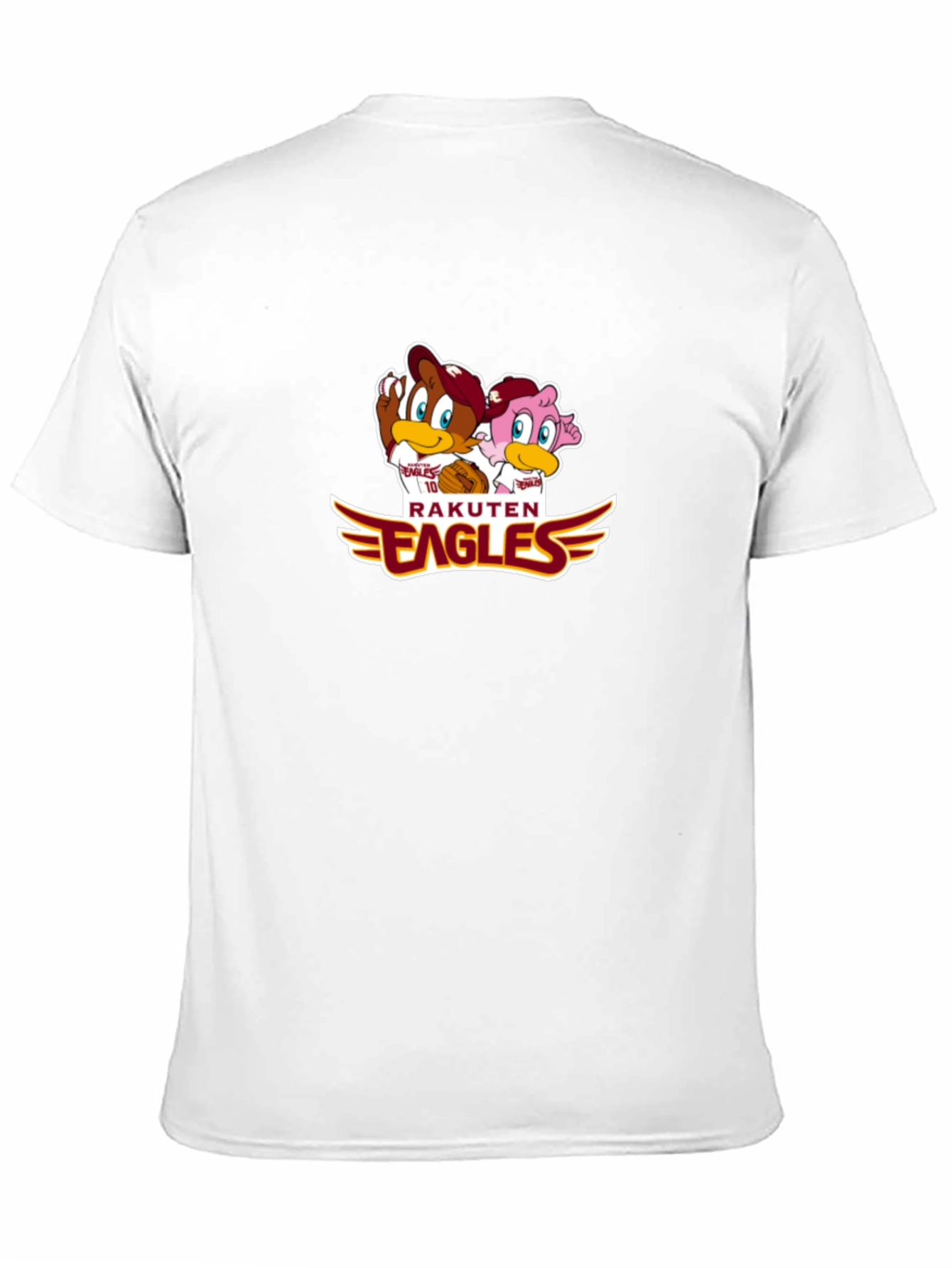 Rakuten Eagles Black T-Shirt with Cartoon Logo