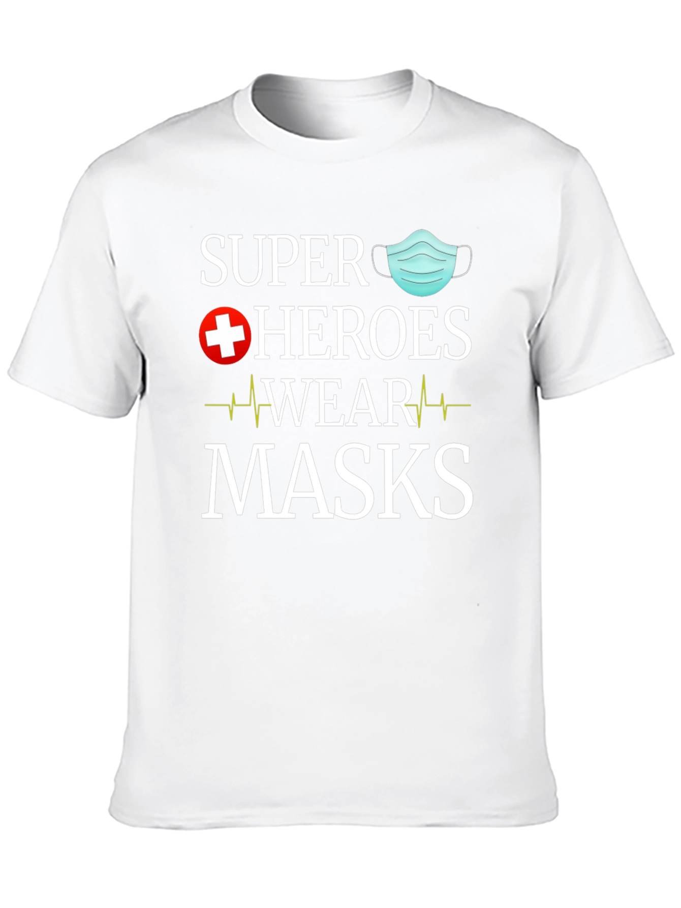 Super Heroes Wear Masks Graphic Tee