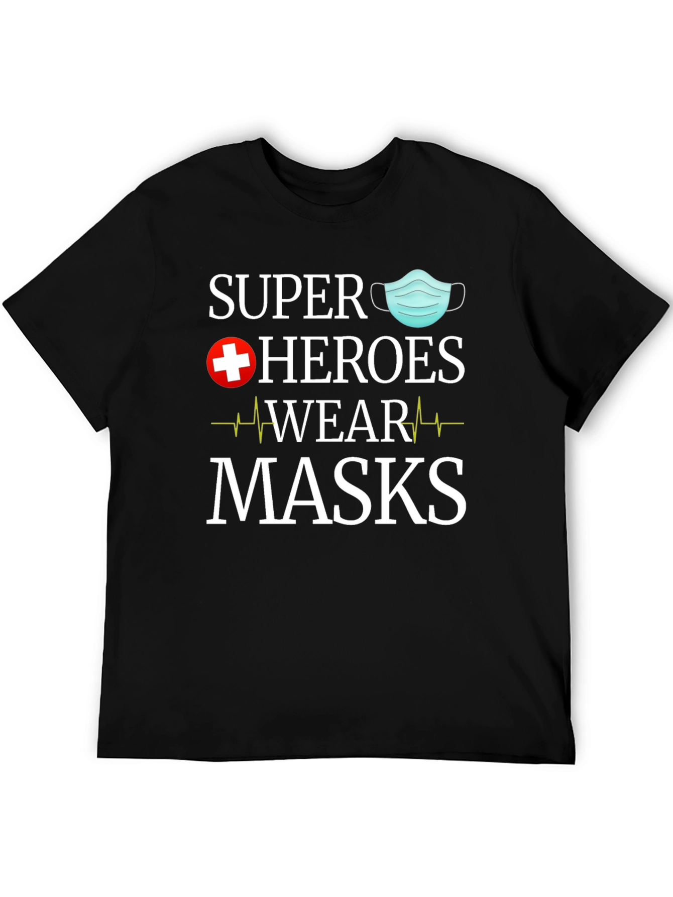 Super Heroes Wear Masks Graphic Tee