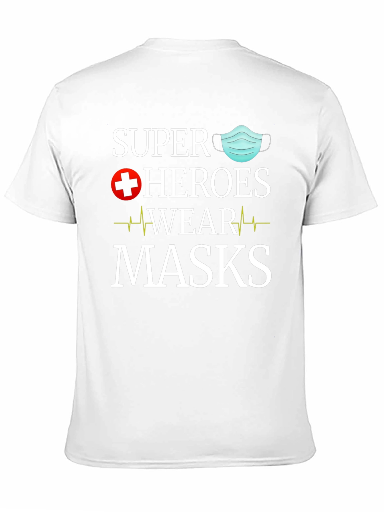 Super Heroes Wear Masks Graphic Tee