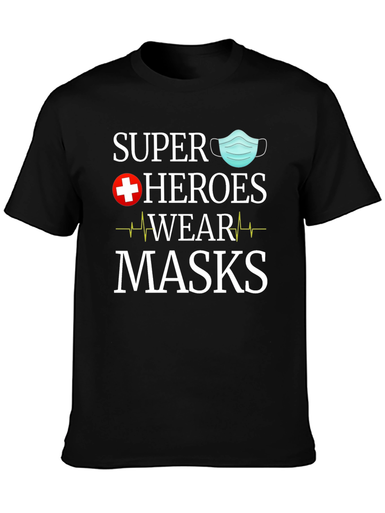 Super Heroes Wear Masks Graphic Tee