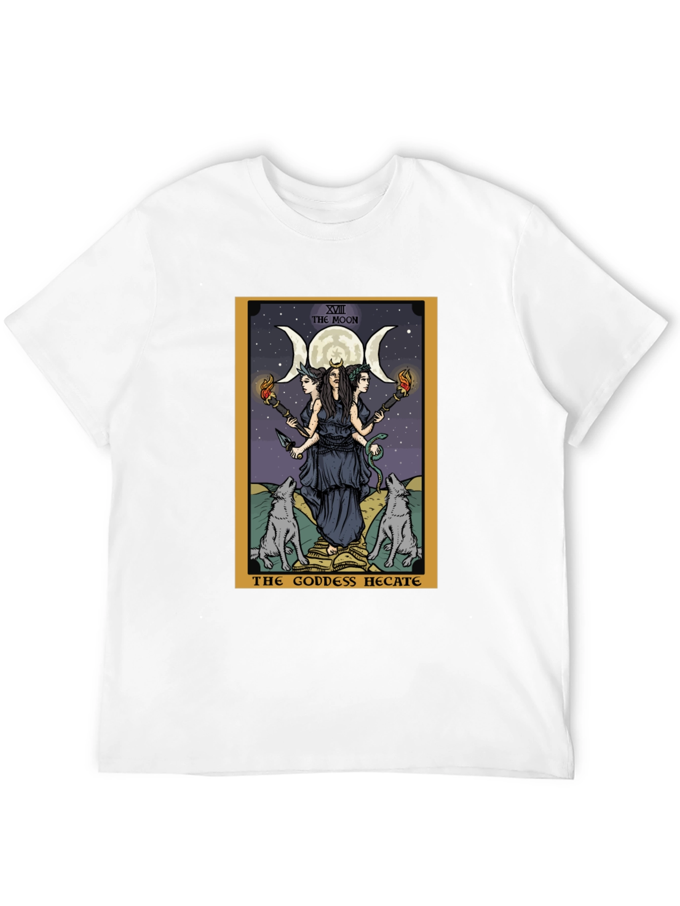 Hecate Tarot Card Graphic Tee - Witchcraft Style
