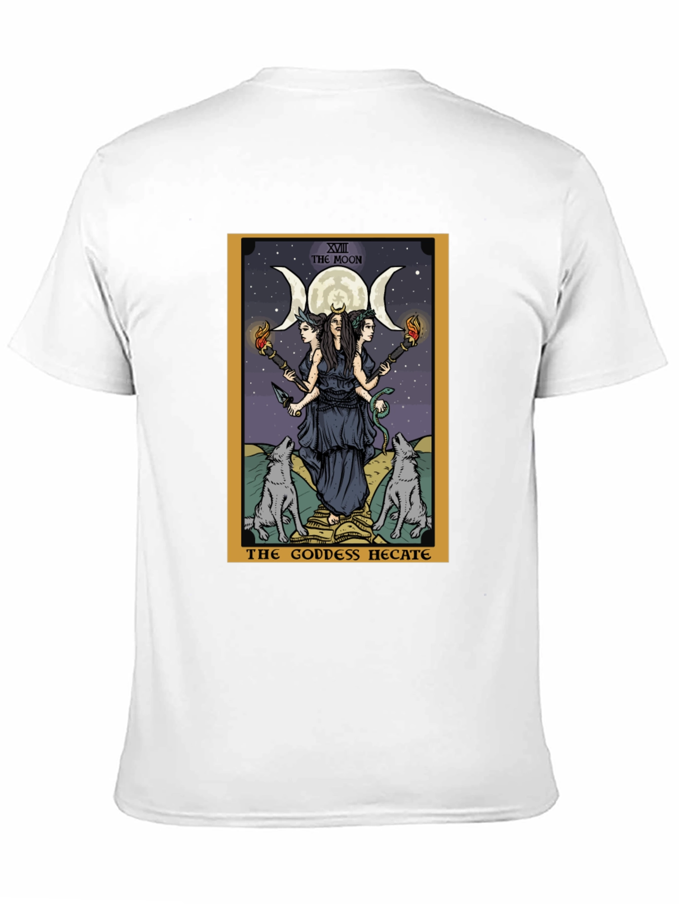 Hecate Tarot Card Graphic Tee - Witchcraft Style