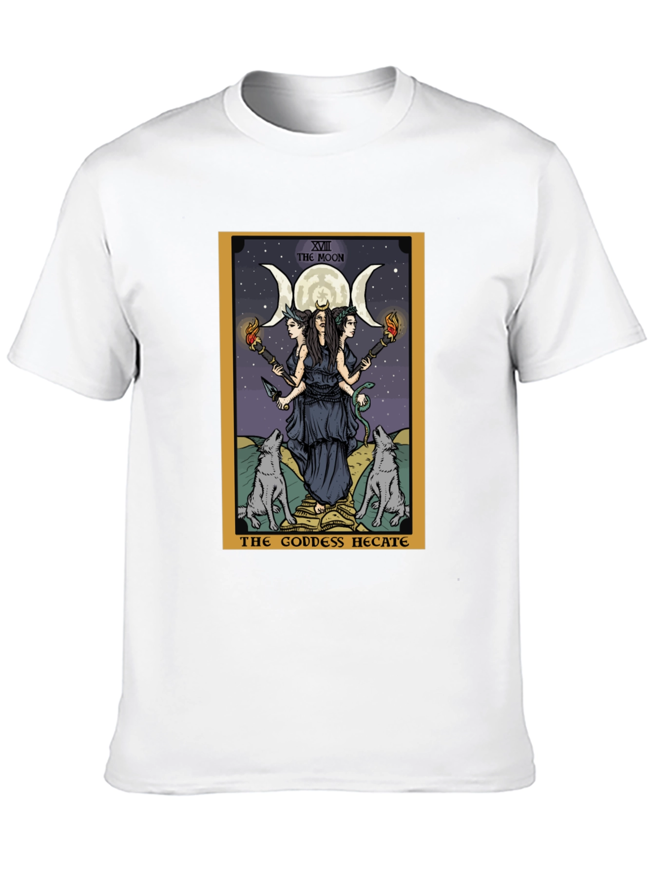 Hecate Tarot Card Graphic Tee - Witchcraft Style