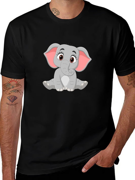 Cute Elephant Graphic T-Shirt