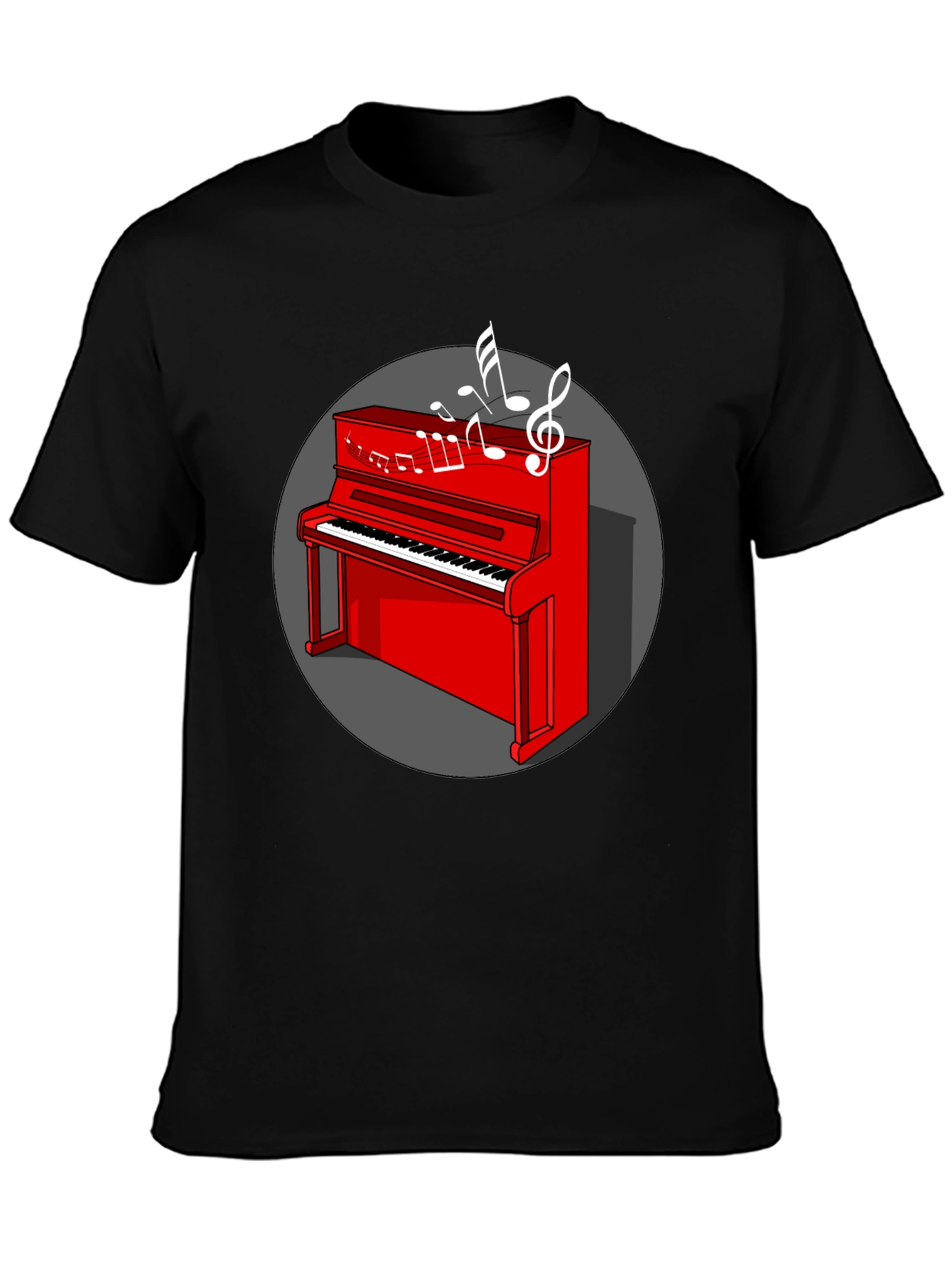 Red Piano Music Lover T-Shirt
