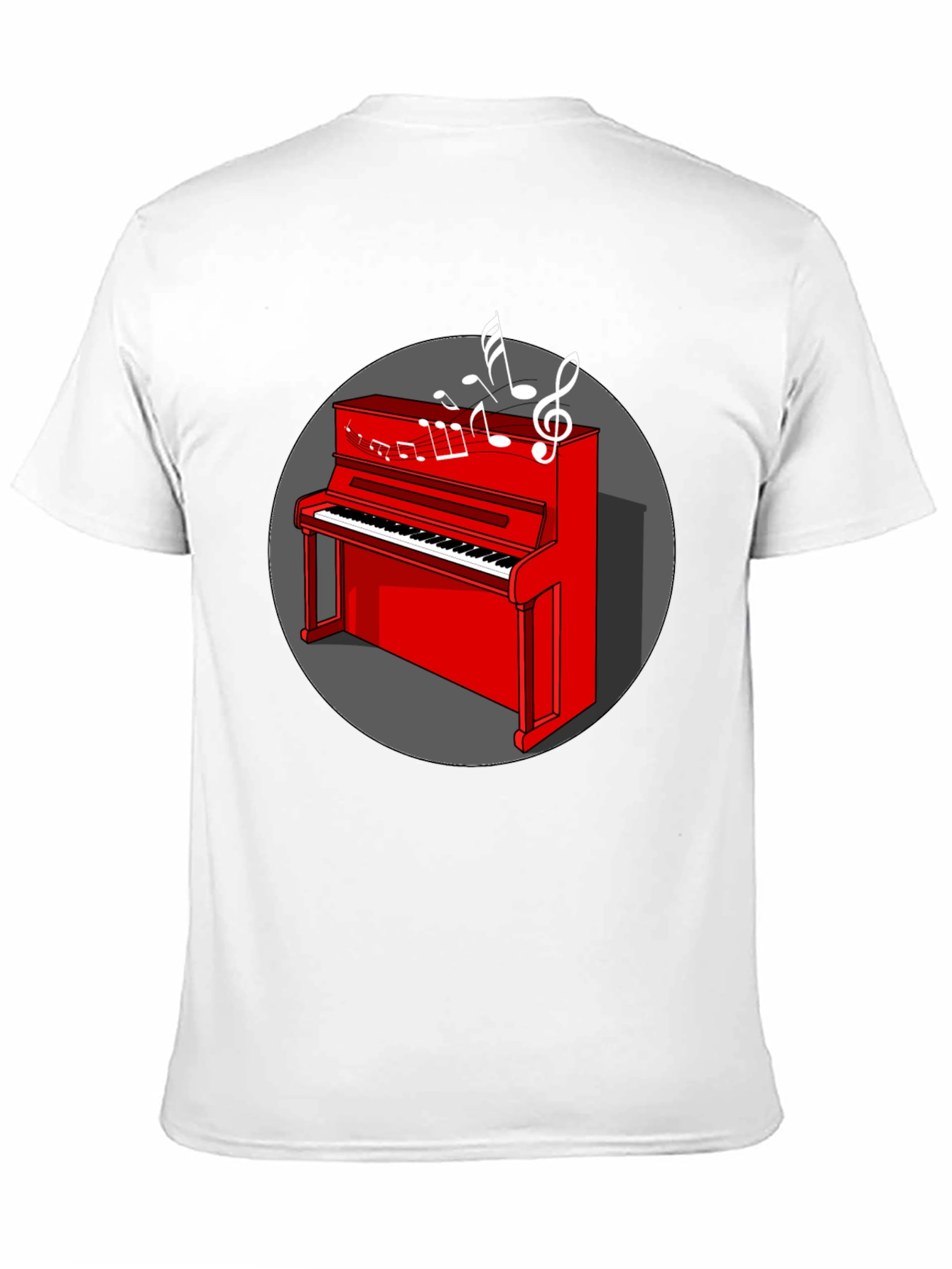 Red Piano Music Lover T-Shirt