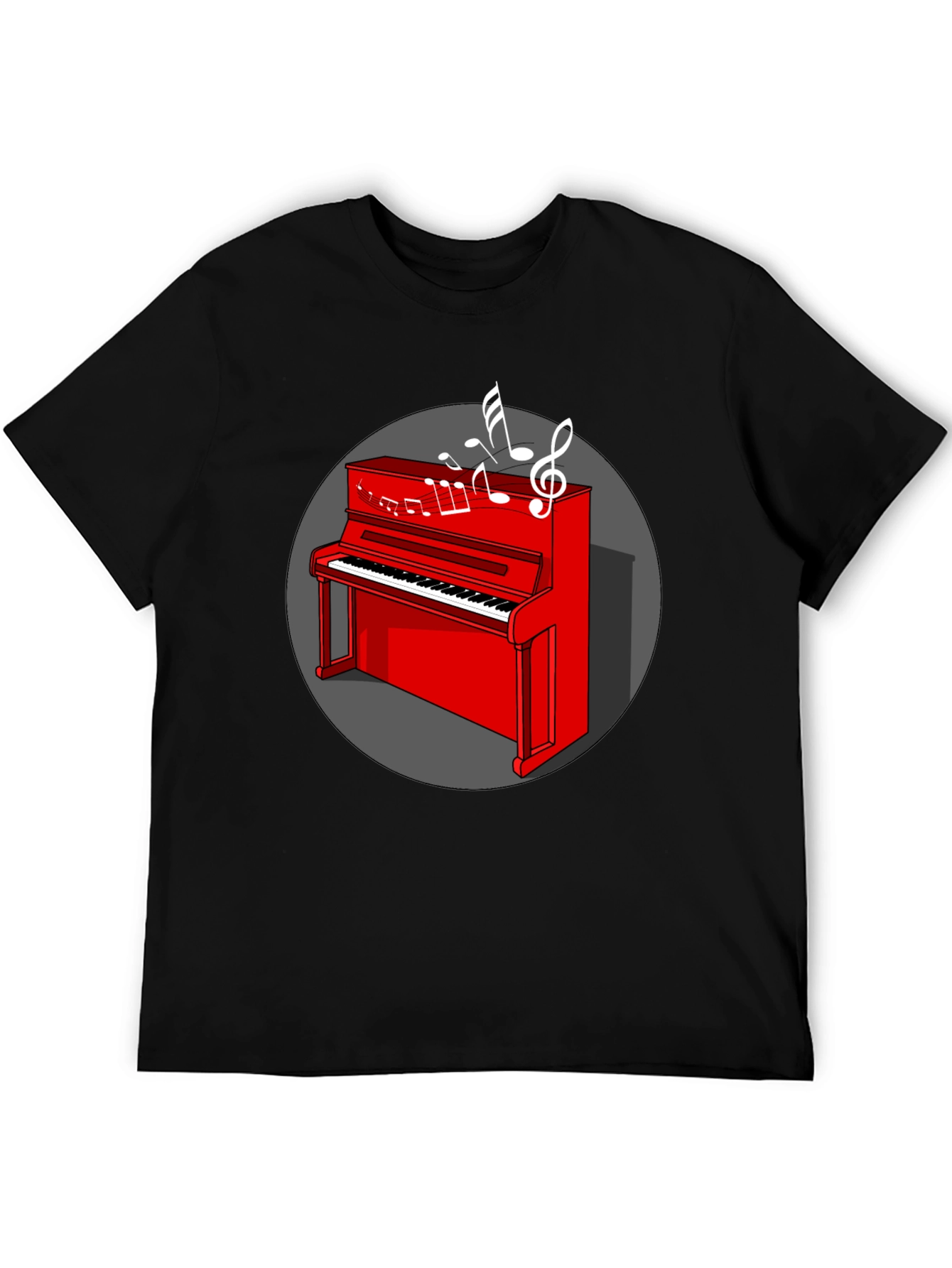 Red Piano Music Lover T-Shirt