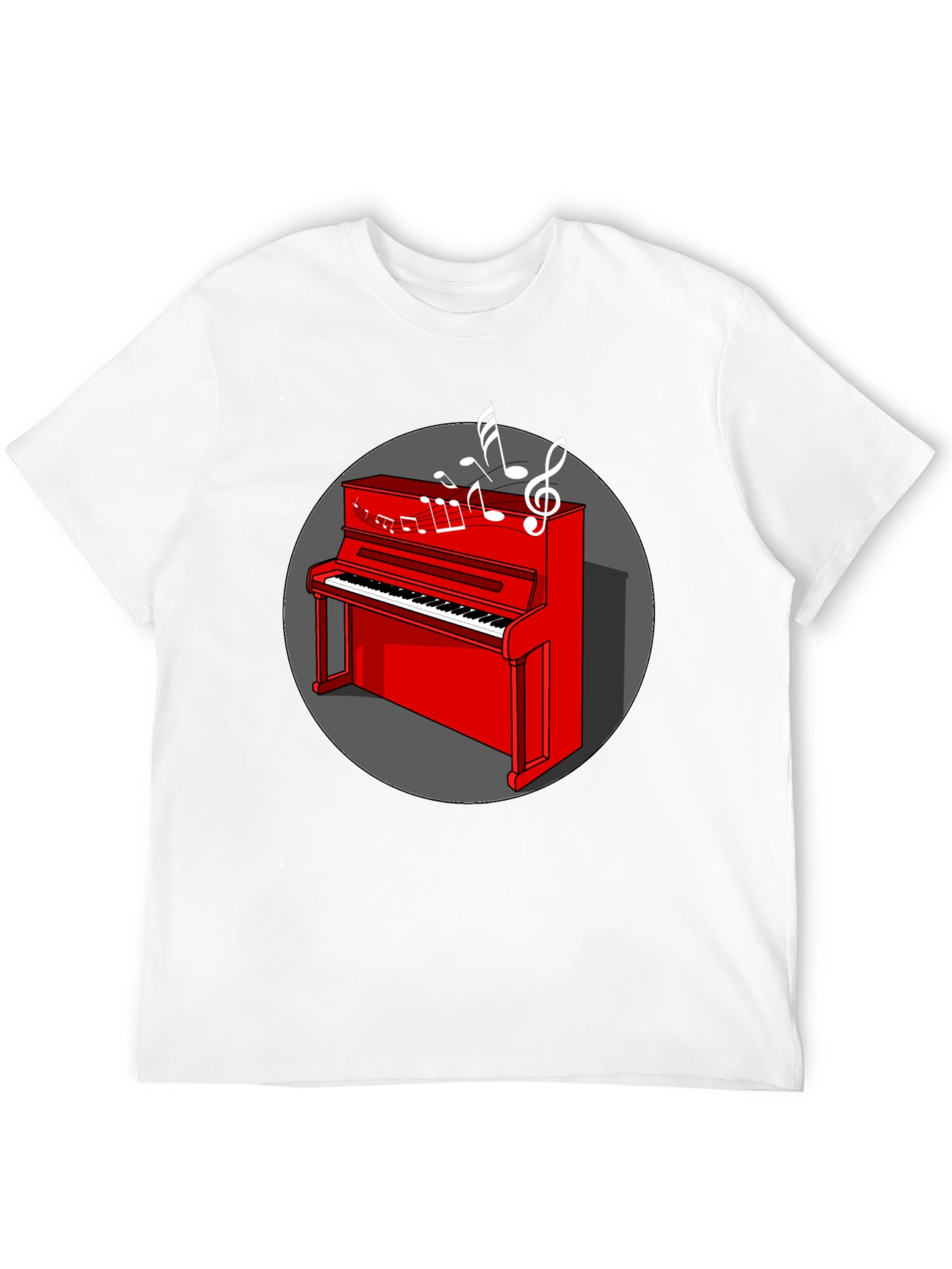 Red Piano Music Lover T-Shirt
