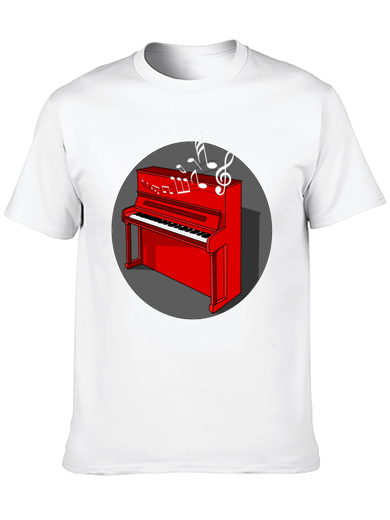 Red Piano Music Lover T-Shirt