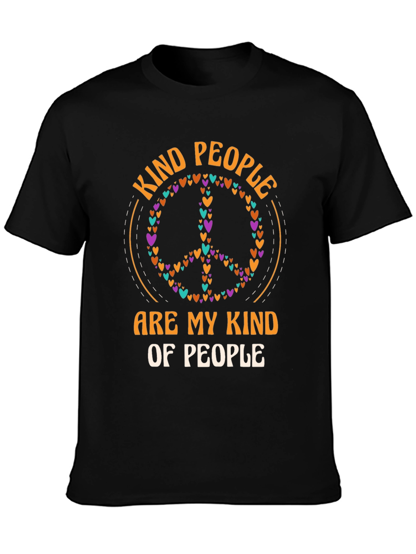 Kind People Heart Peace Sign T-Shirt