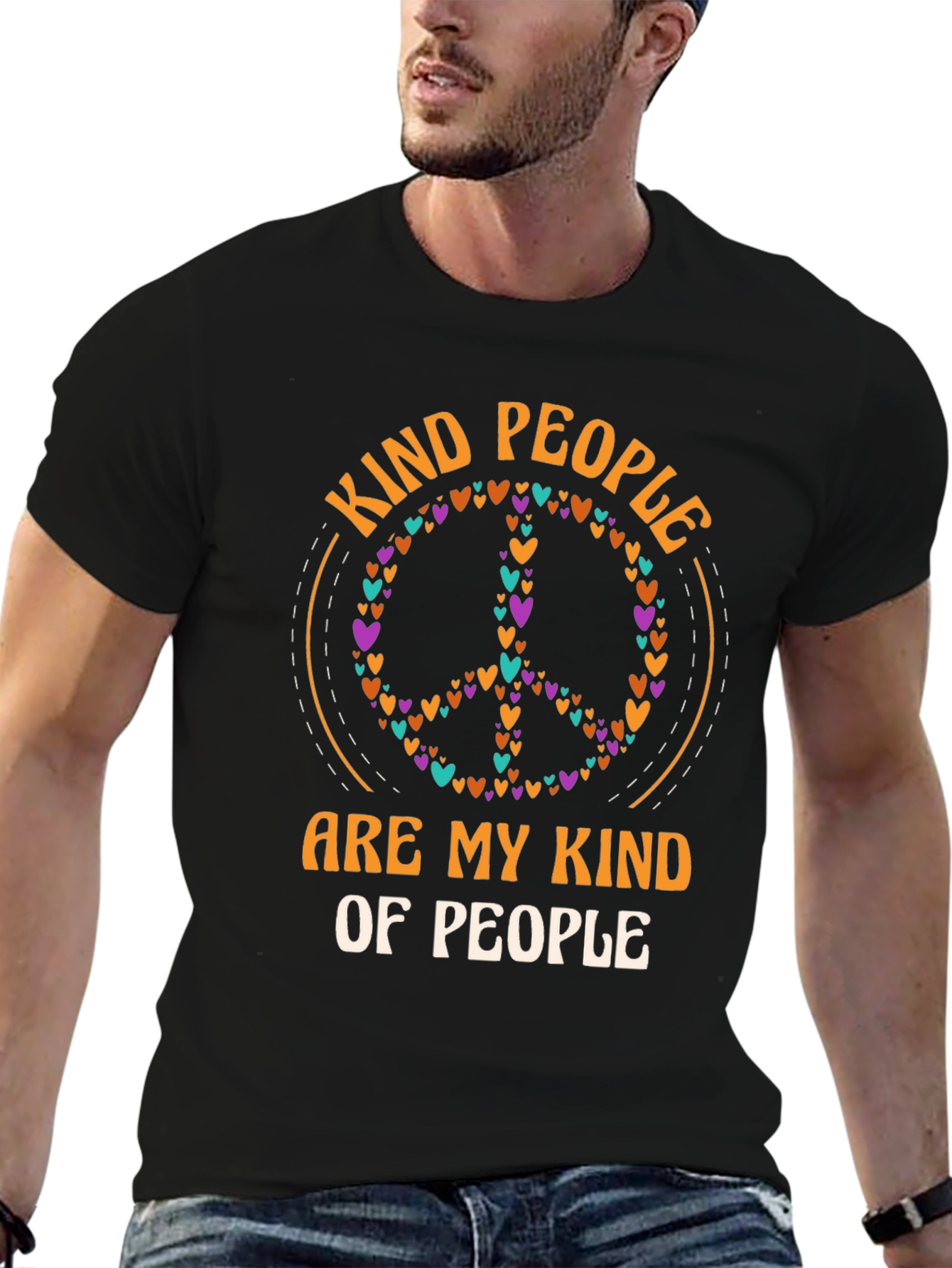 Kind People Heart Peace Sign T-Shirt