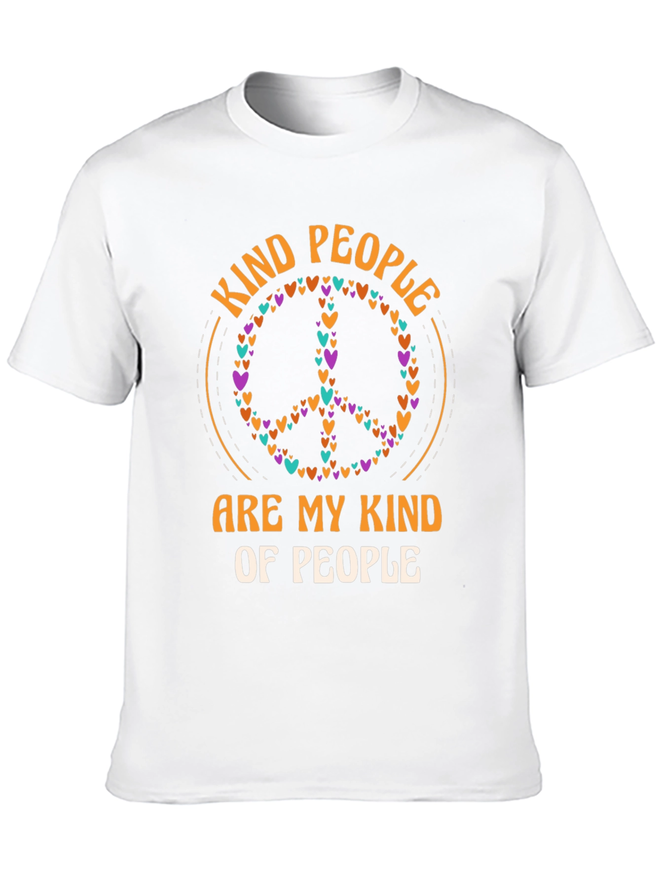 Kind People Heart Peace Sign T-Shirt