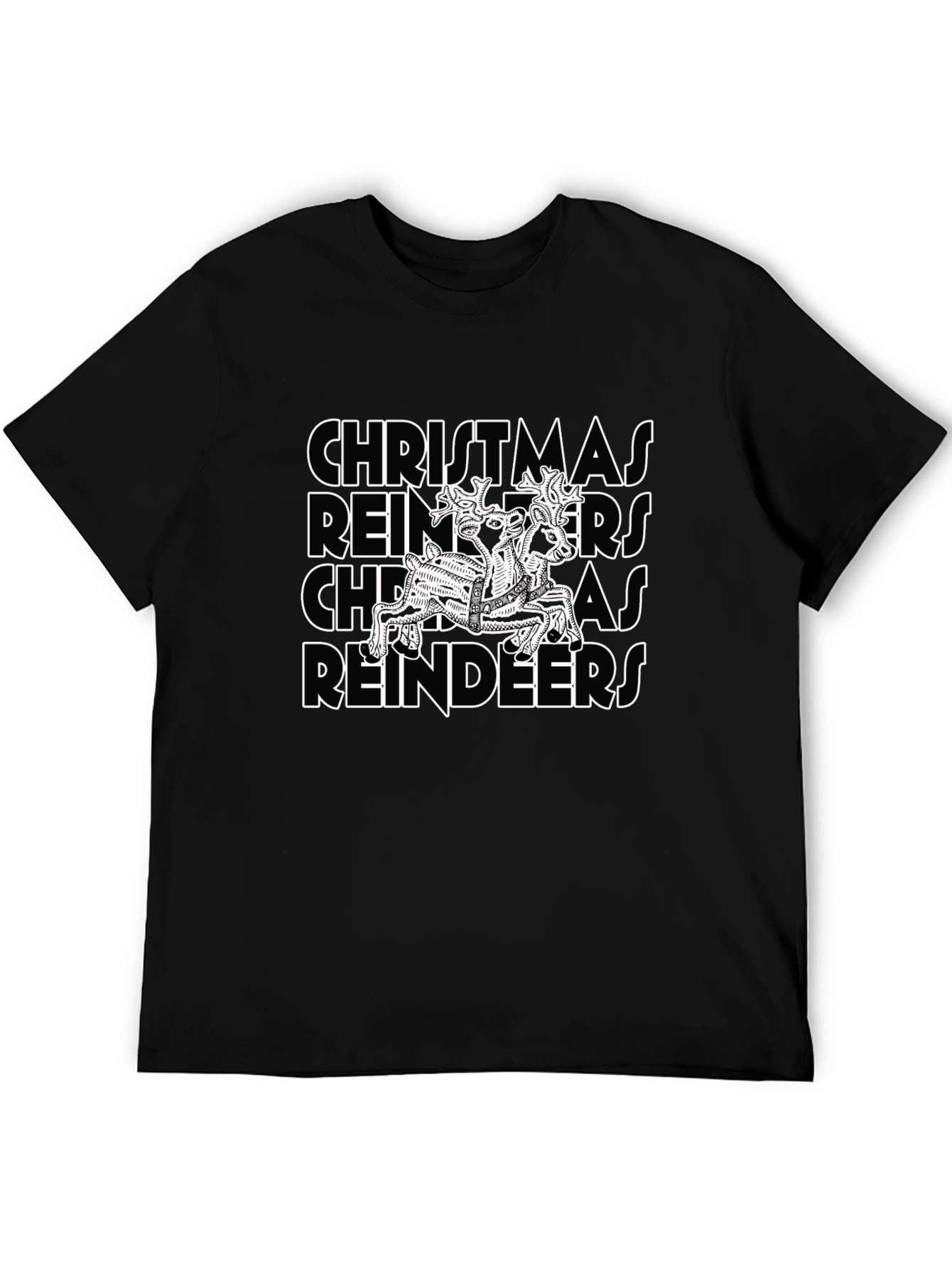 Christmas Reindeers Graphic T-Shirt