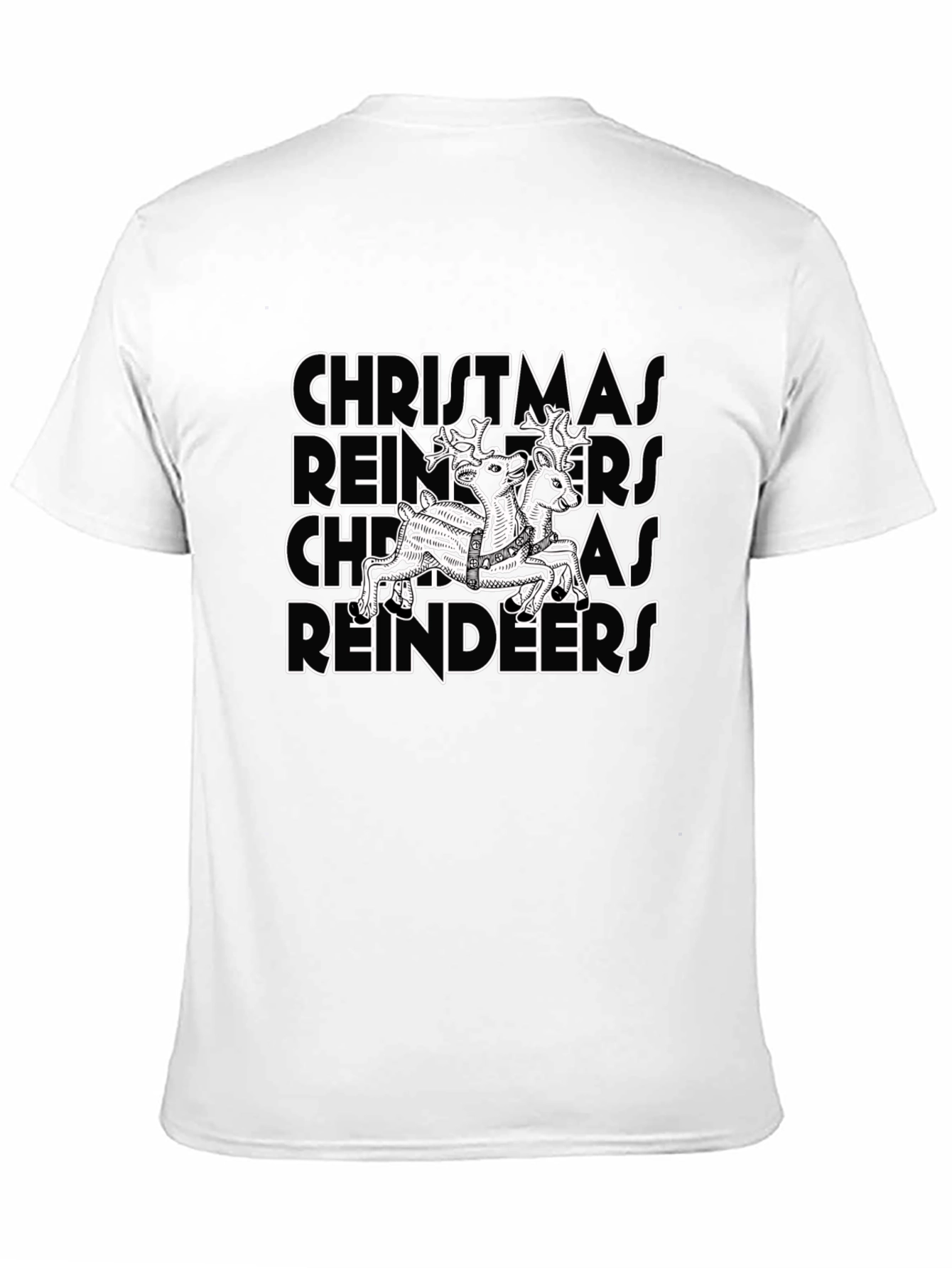 Christmas Reindeers Graphic T-Shirt