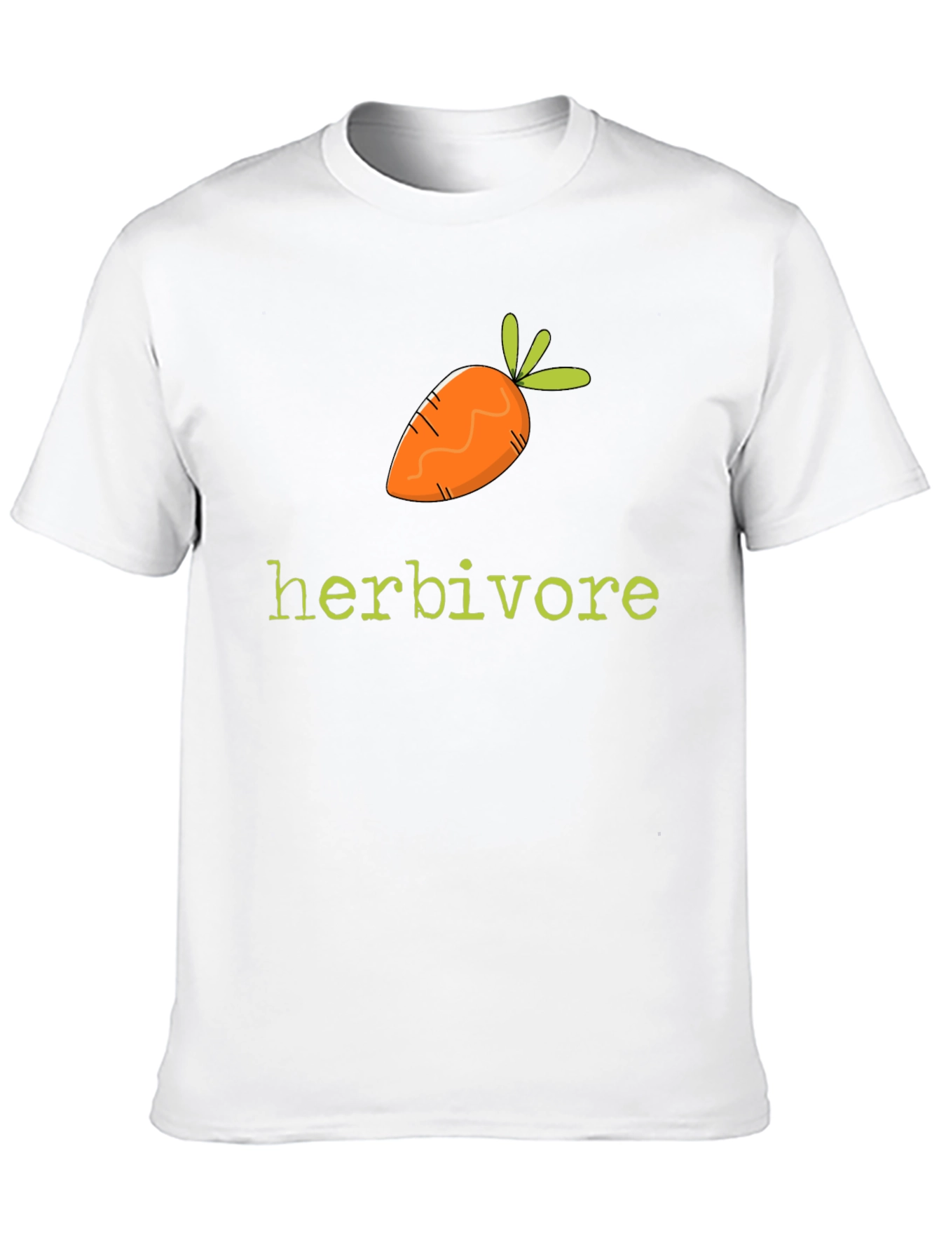 Herbivore Carrot Graphic Tee - Black Cotton T-Shirt