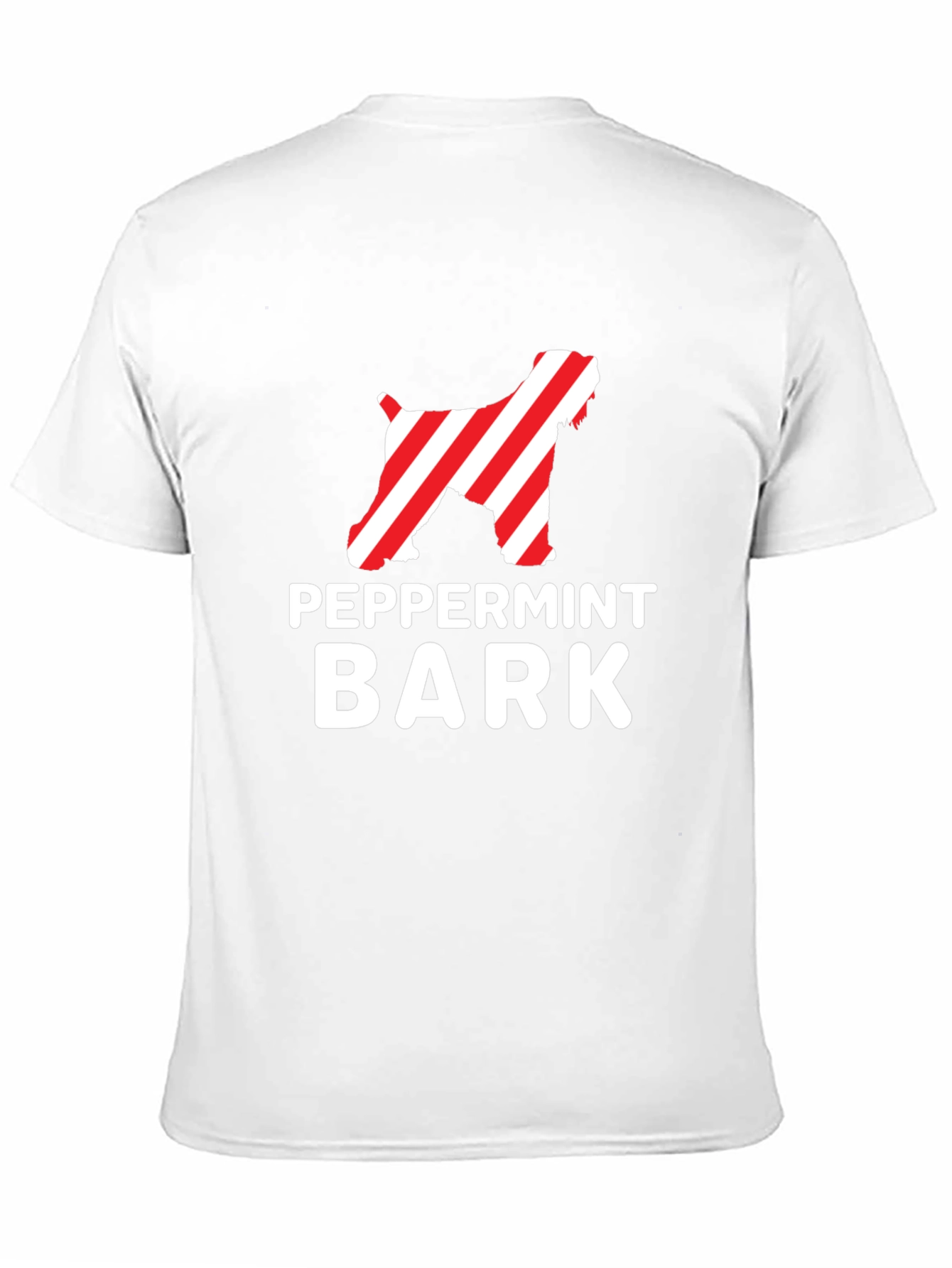 Peppermint Bark Dog T-Shirt - Festive Holiday Apparel