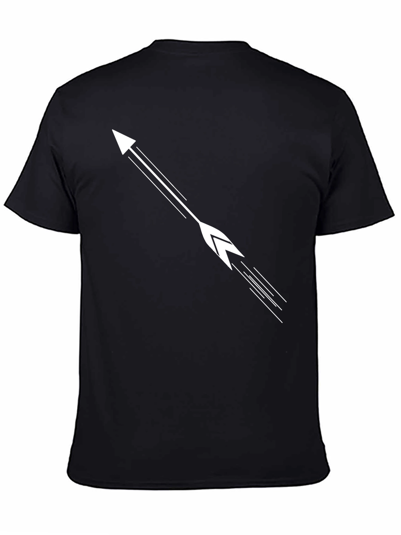 Mens Black Arrow Graphic Tee - Stylish Casual Wear