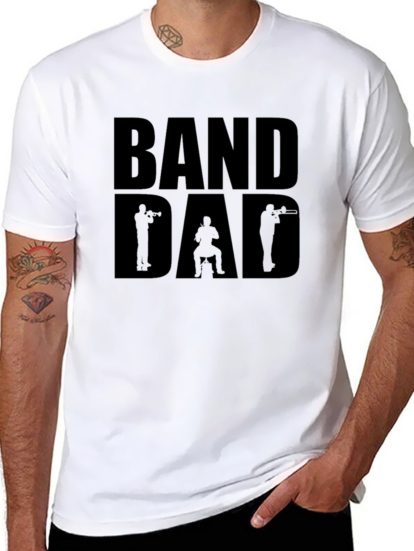 Band Dad Graphic T-Shirt - Musician Father Tee
