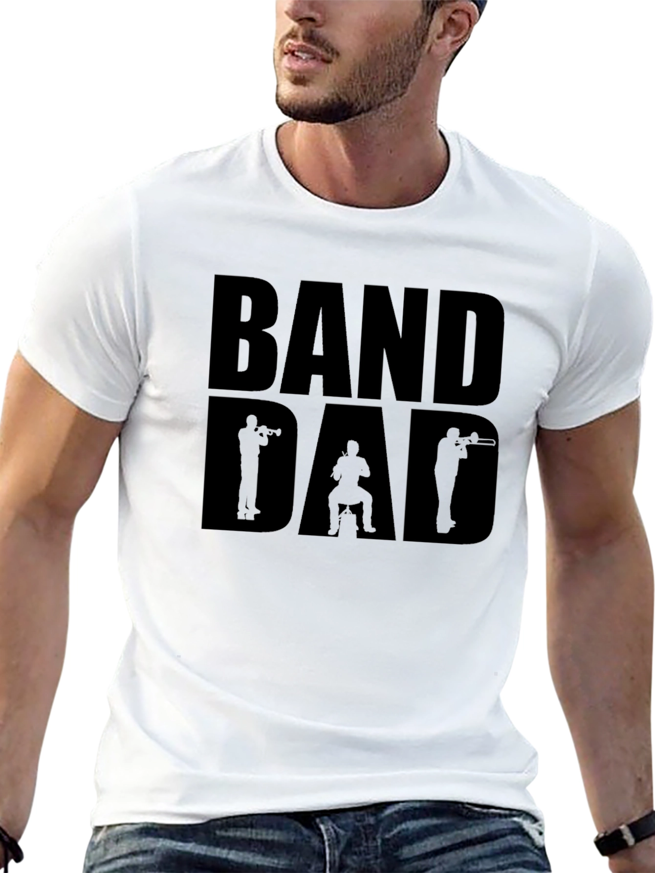 Band Dad Graphic T-Shirt - Musician Father Tee