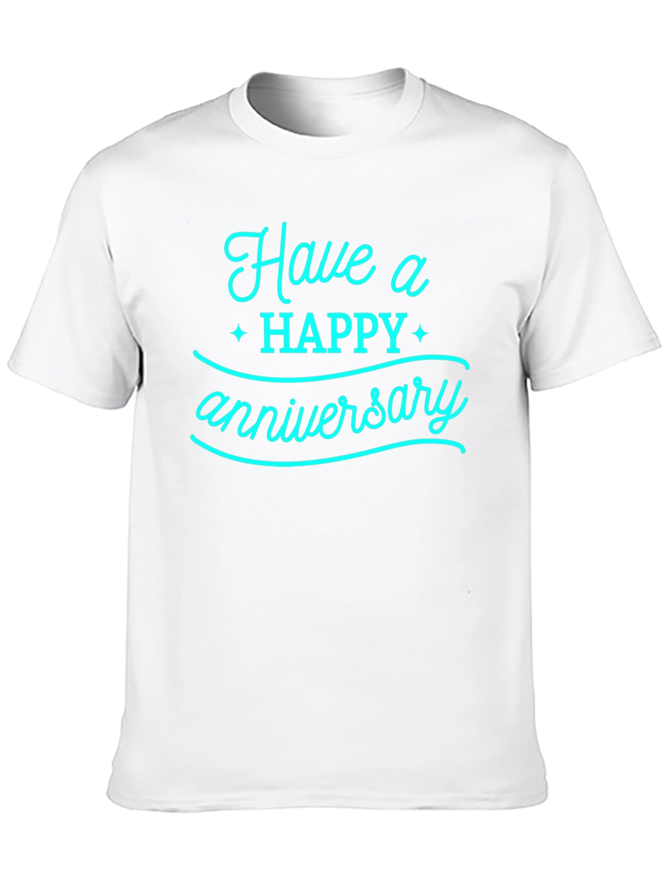 Happy Anniversary Graphic Tee - Black