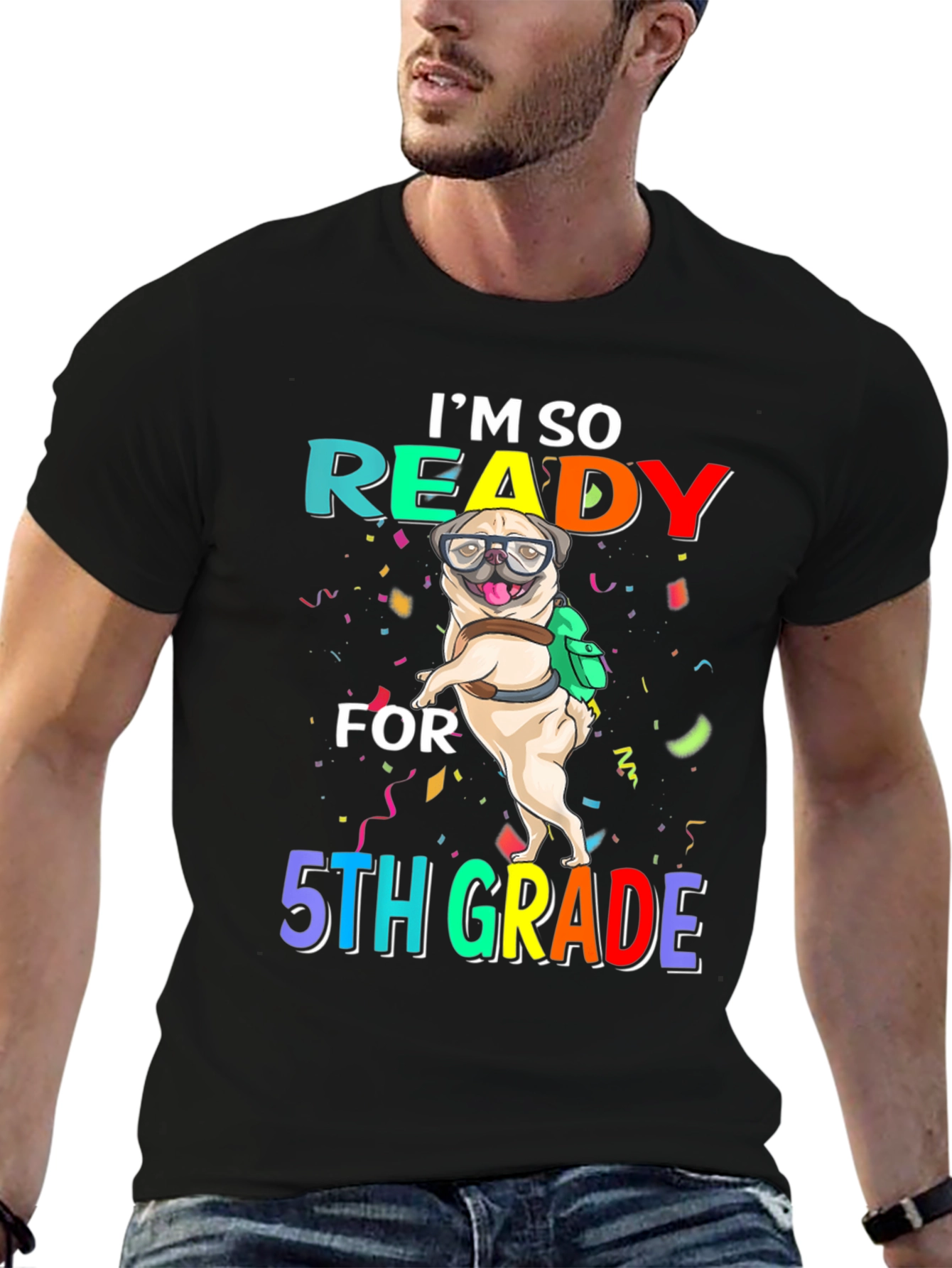 Ready for 5th Grade Pug T-Shirt