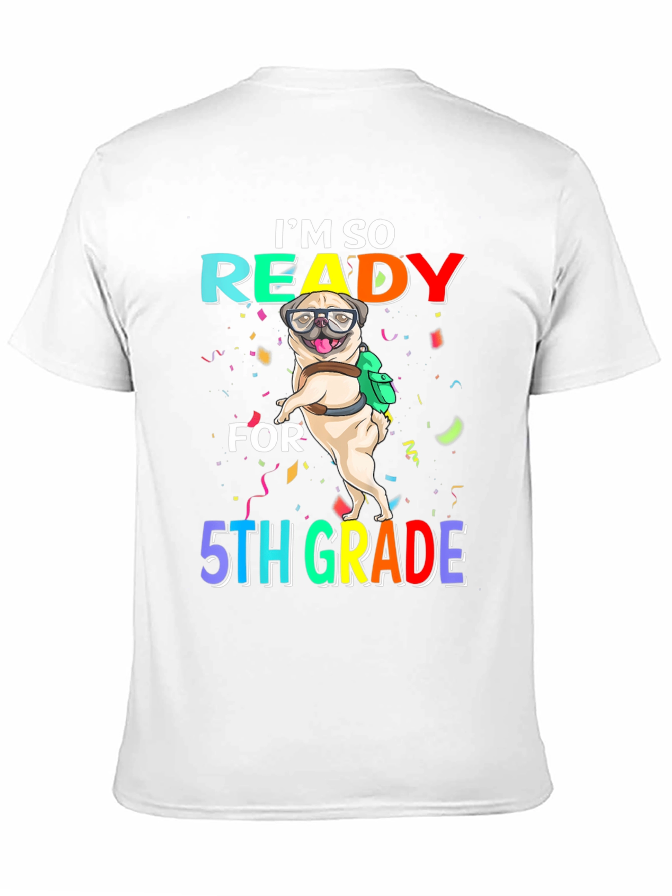 Ready for 5th Grade Pug T-Shirt