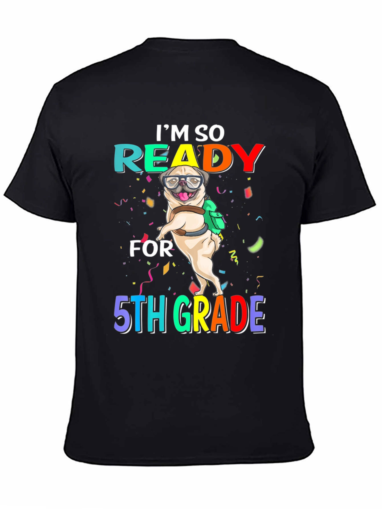 Ready for 5th Grade Pug T-Shirt