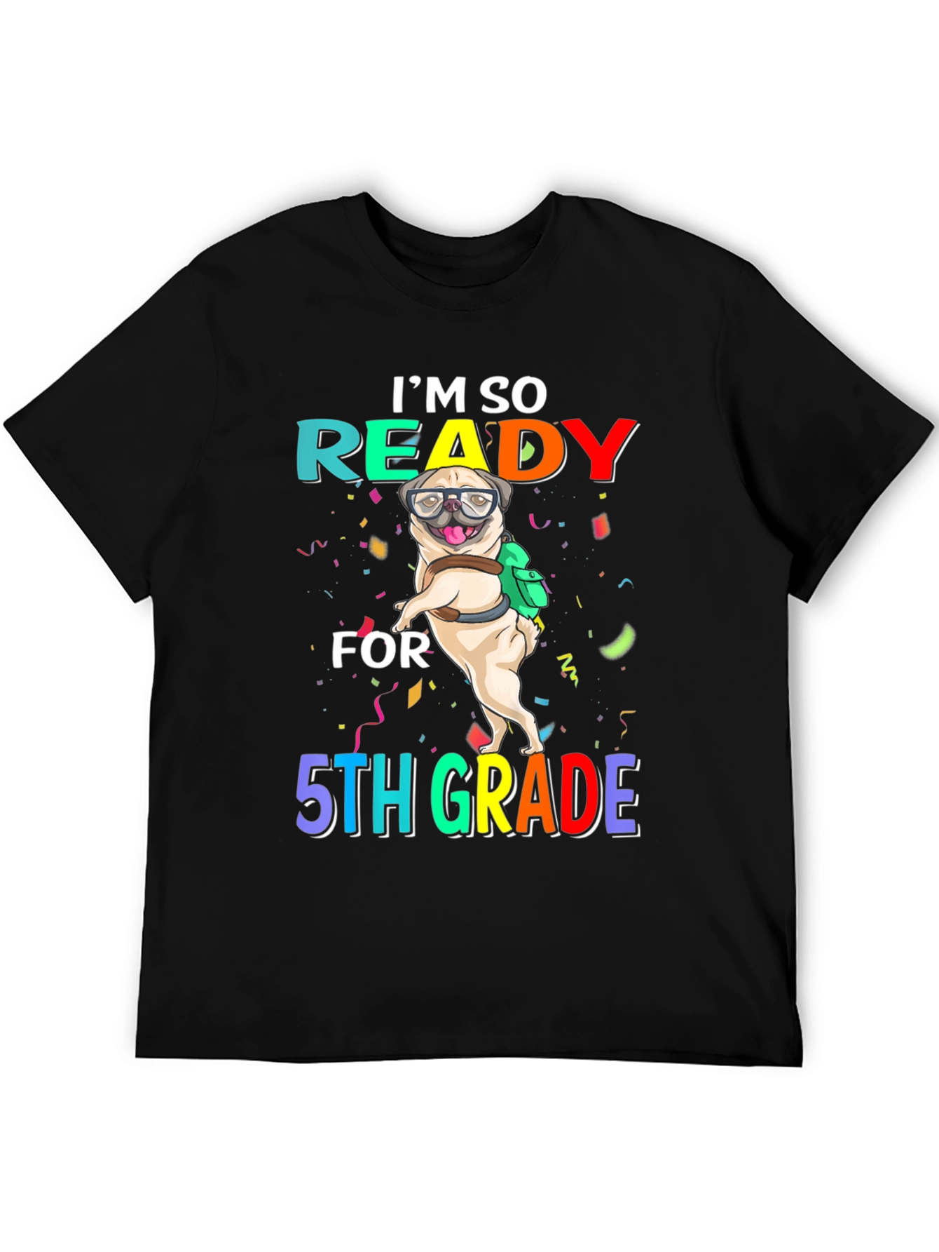 Ready for 5th Grade Pug T-Shirt