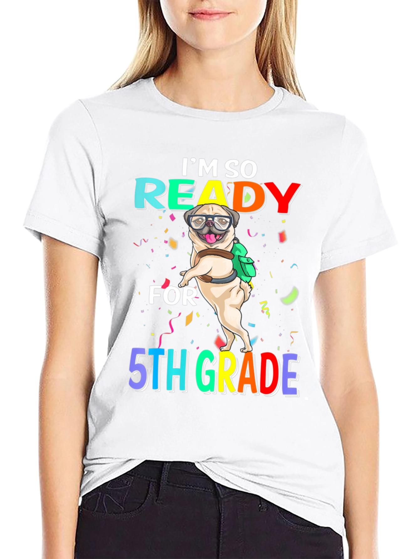 Ready for 5th Grade Pug T-Shirt