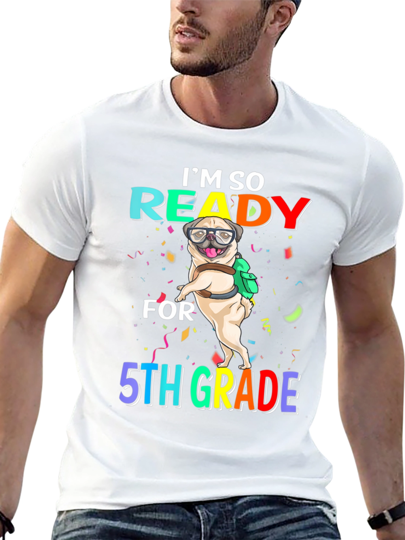 Ready for 5th Grade Pug T-Shirt