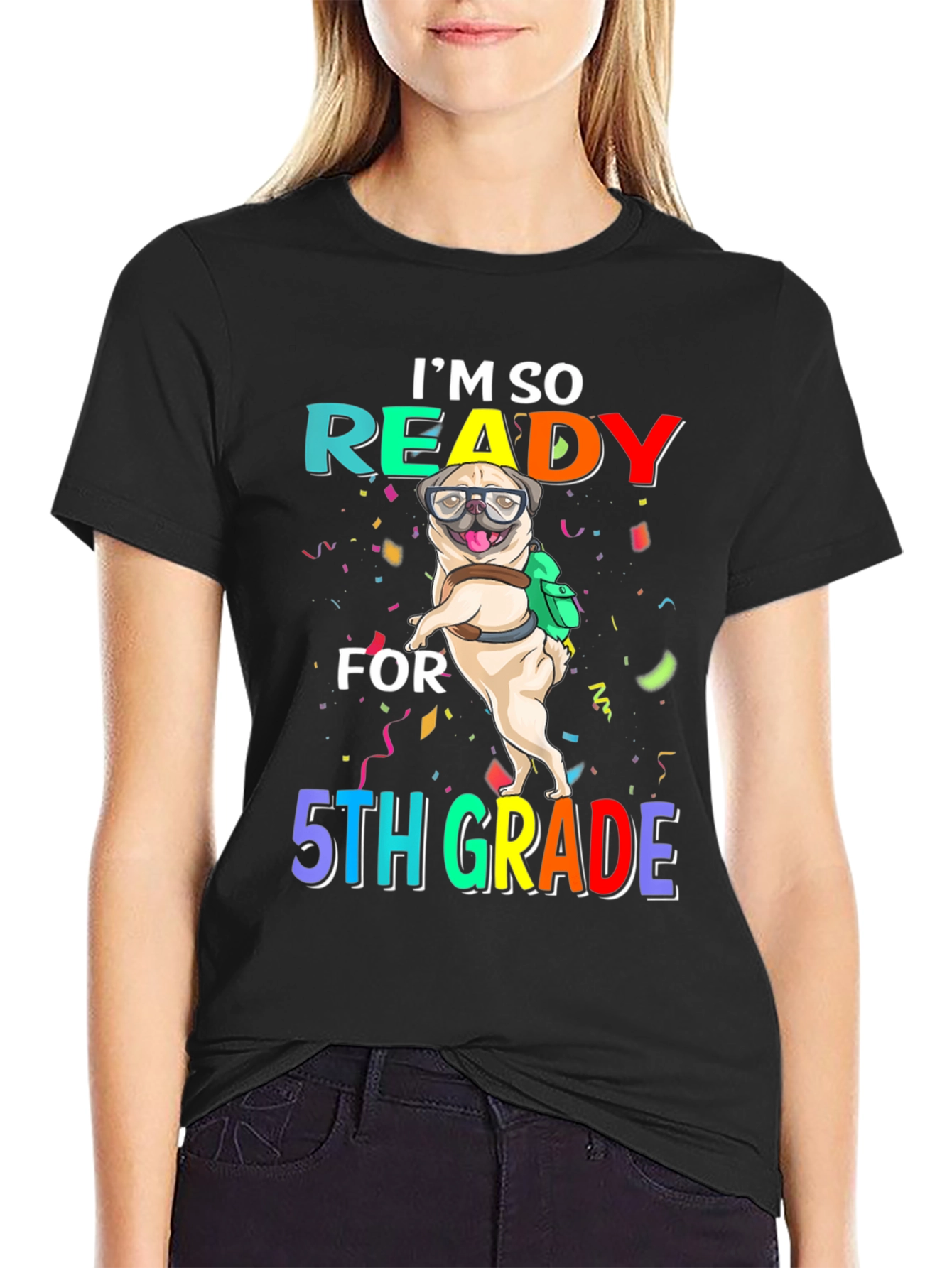 Ready for 5th Grade Pug T-Shirt