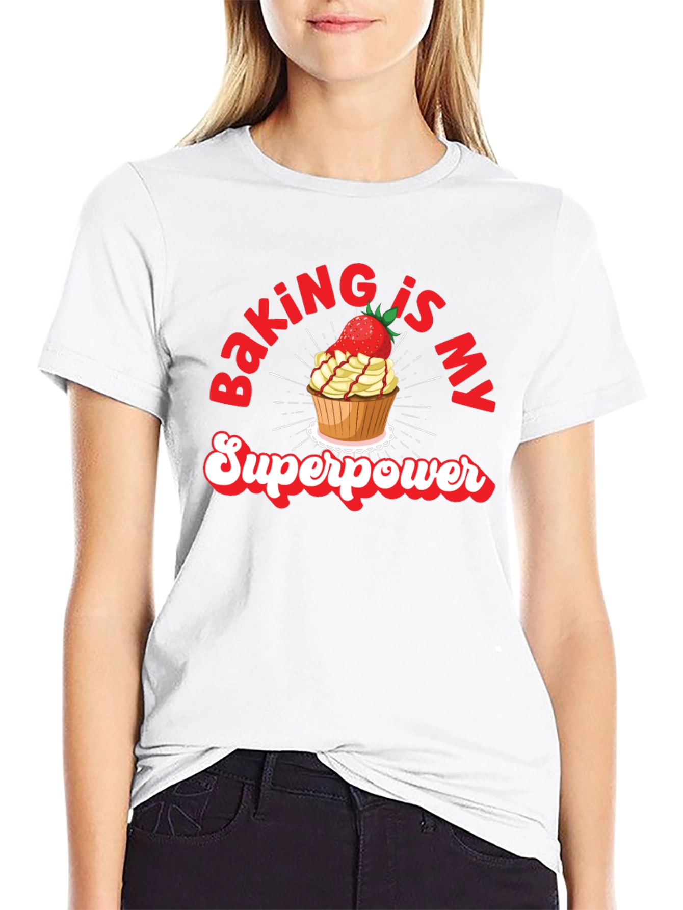 Baking is My Superpower Graphic T-Shirt
